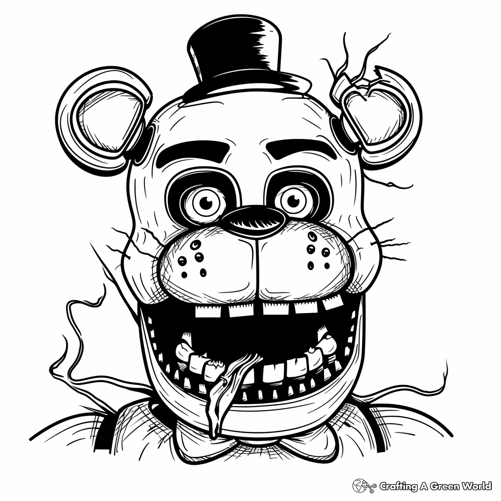 Freddy Fazbear Coloring Pages Free Printable