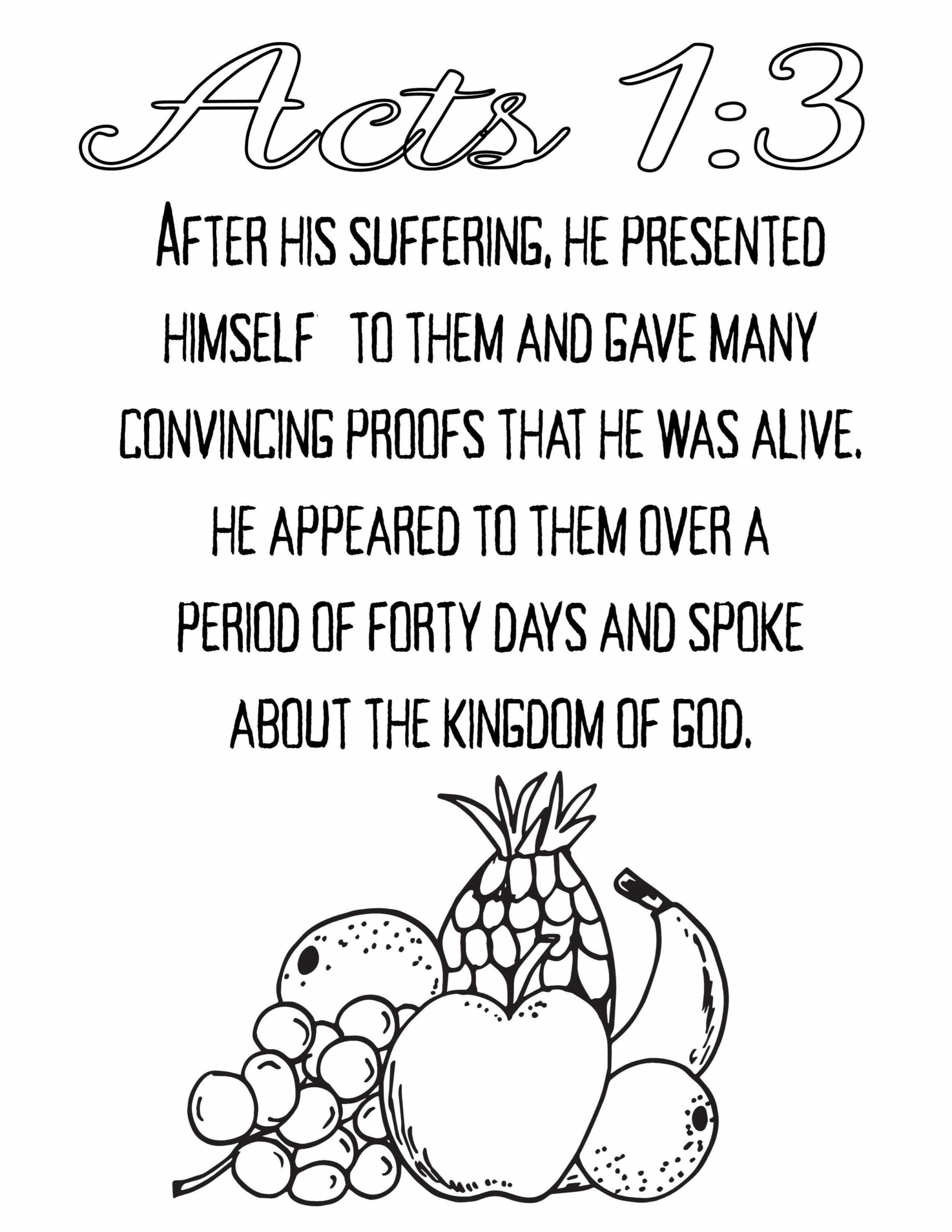 Free Acts Coloring Pages Scripture Stevie Doodles