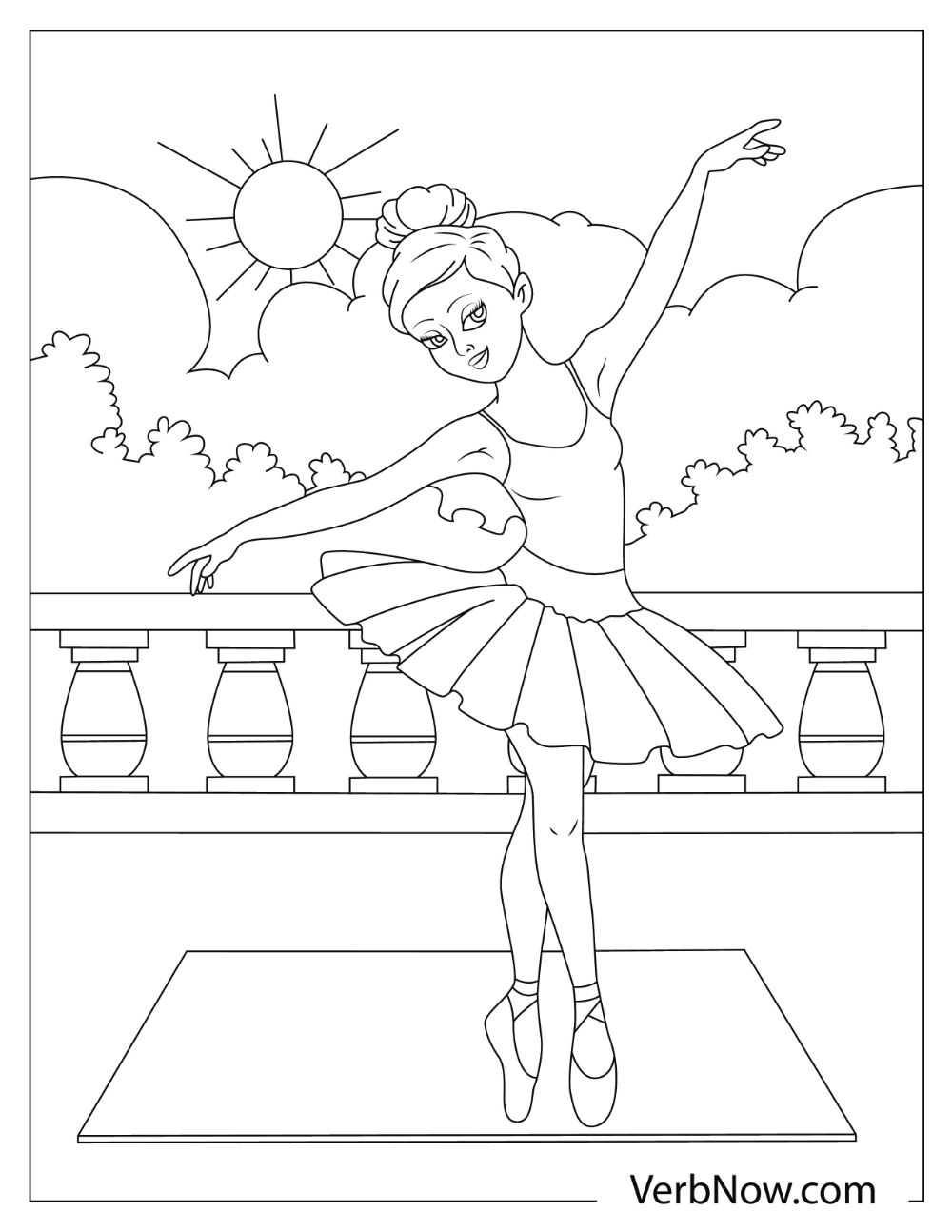 Coloring Pages Of Ballerinas