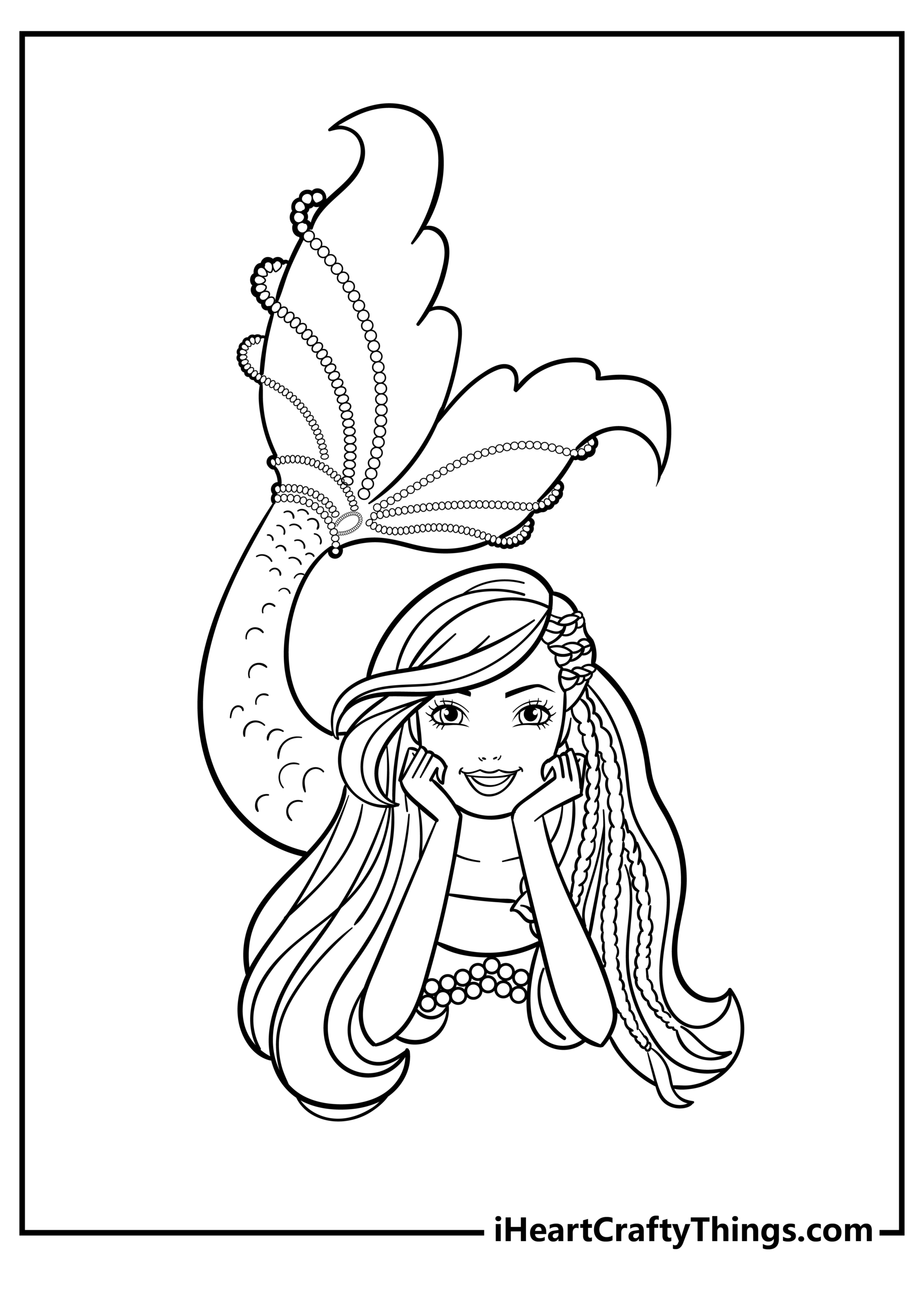 Free Barbie Mermaidia Coloring Pages