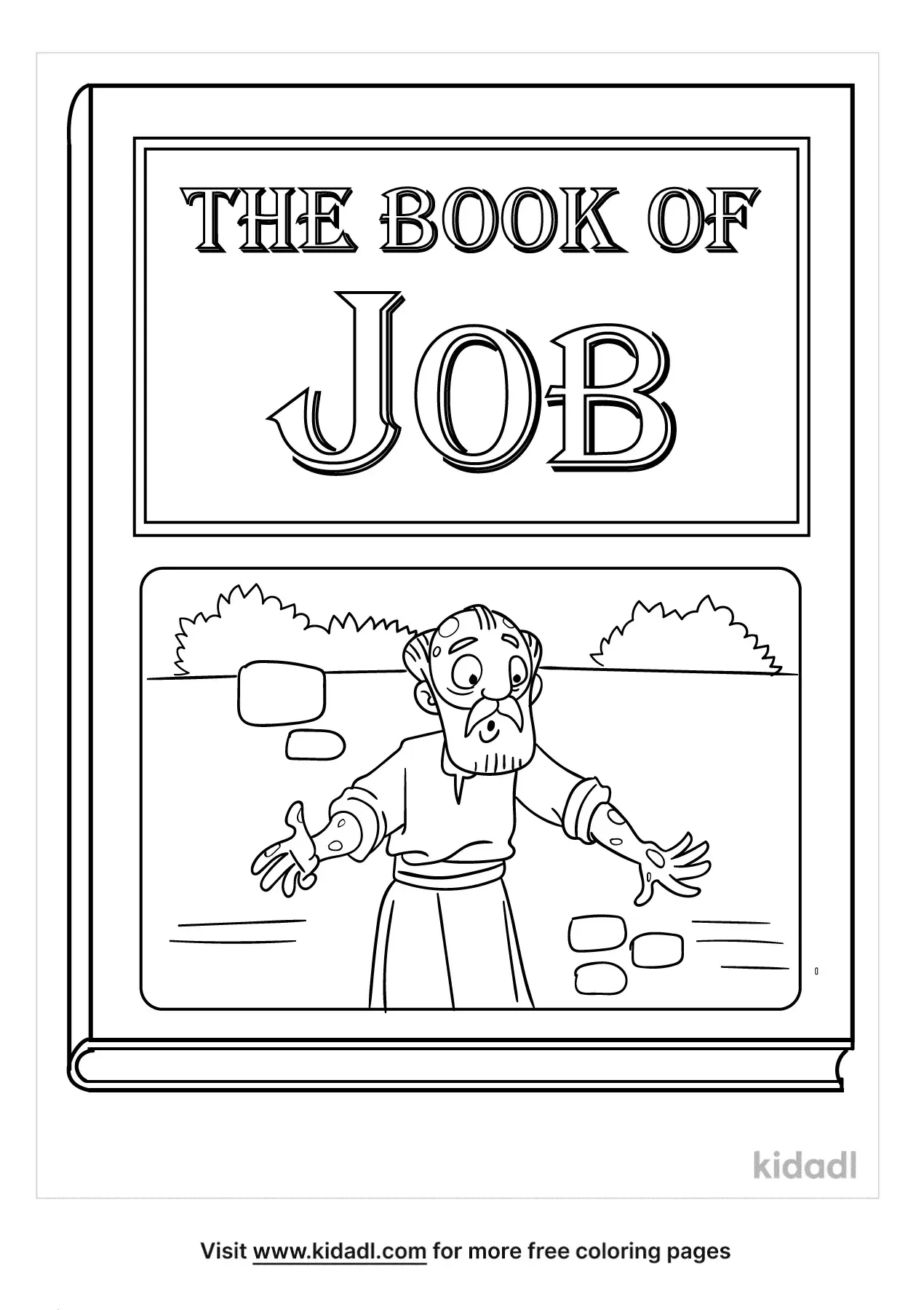 Free Book Of Job Coloring Page Coloring Page Printables Kidadl