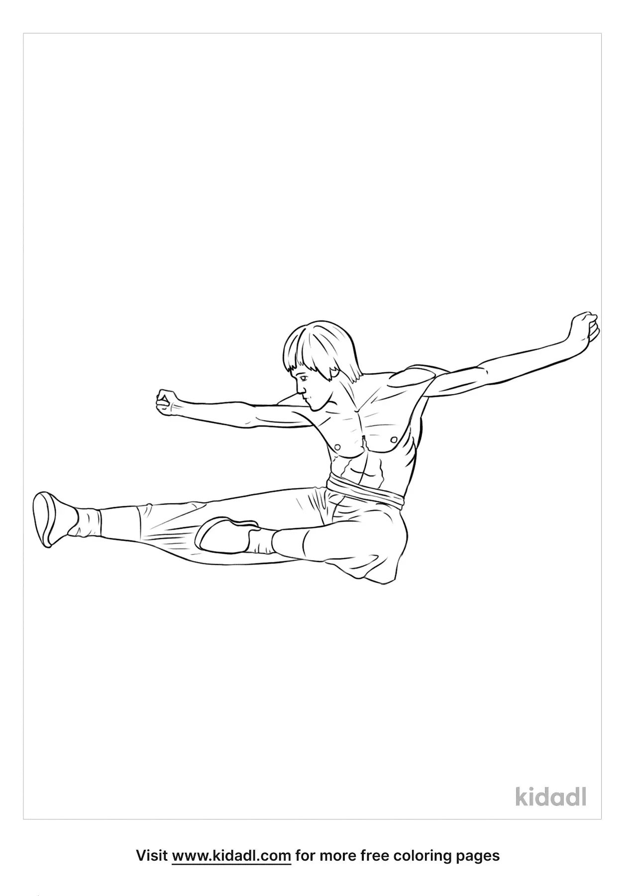 Free Bruce Lee Coloring Page Coloring Page Printables Kidadl