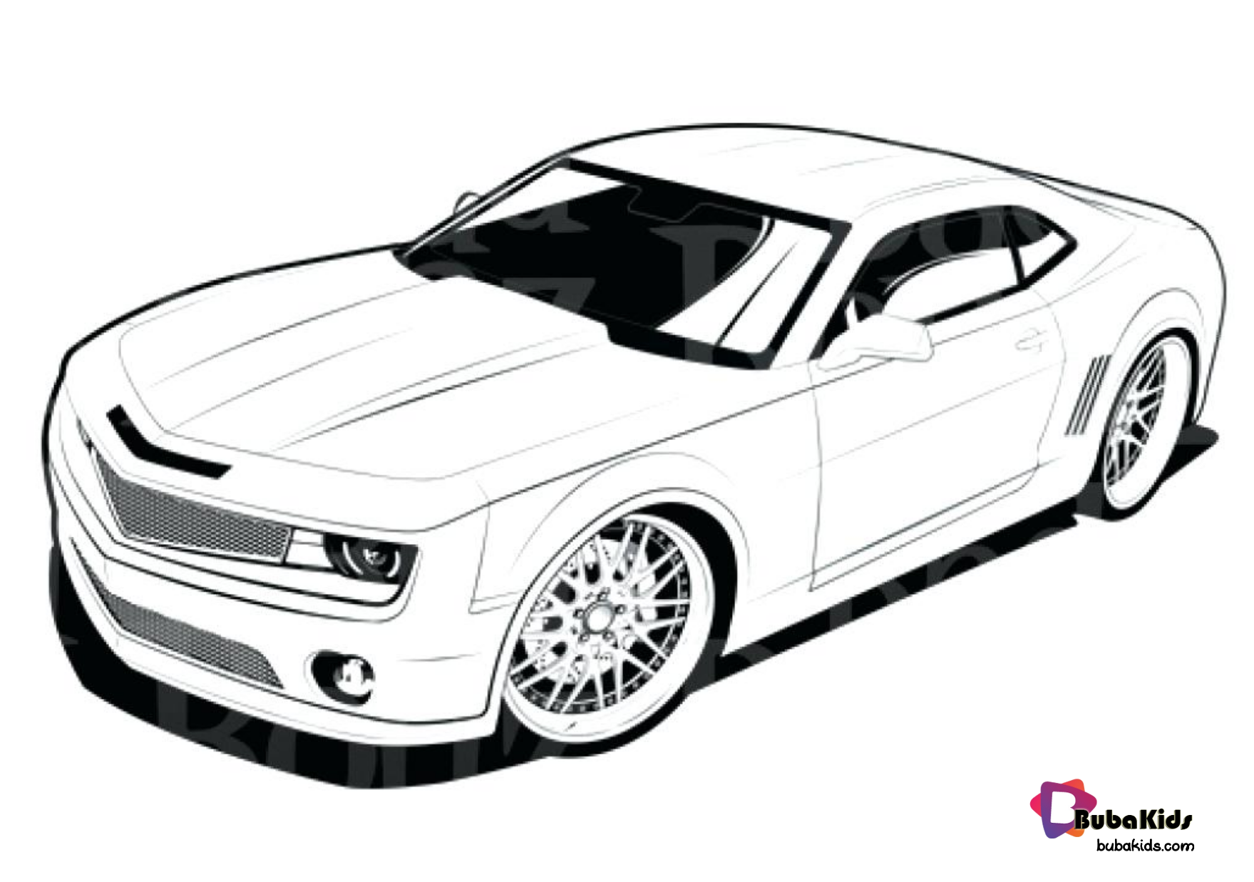 Free Camaro Coloring Pages