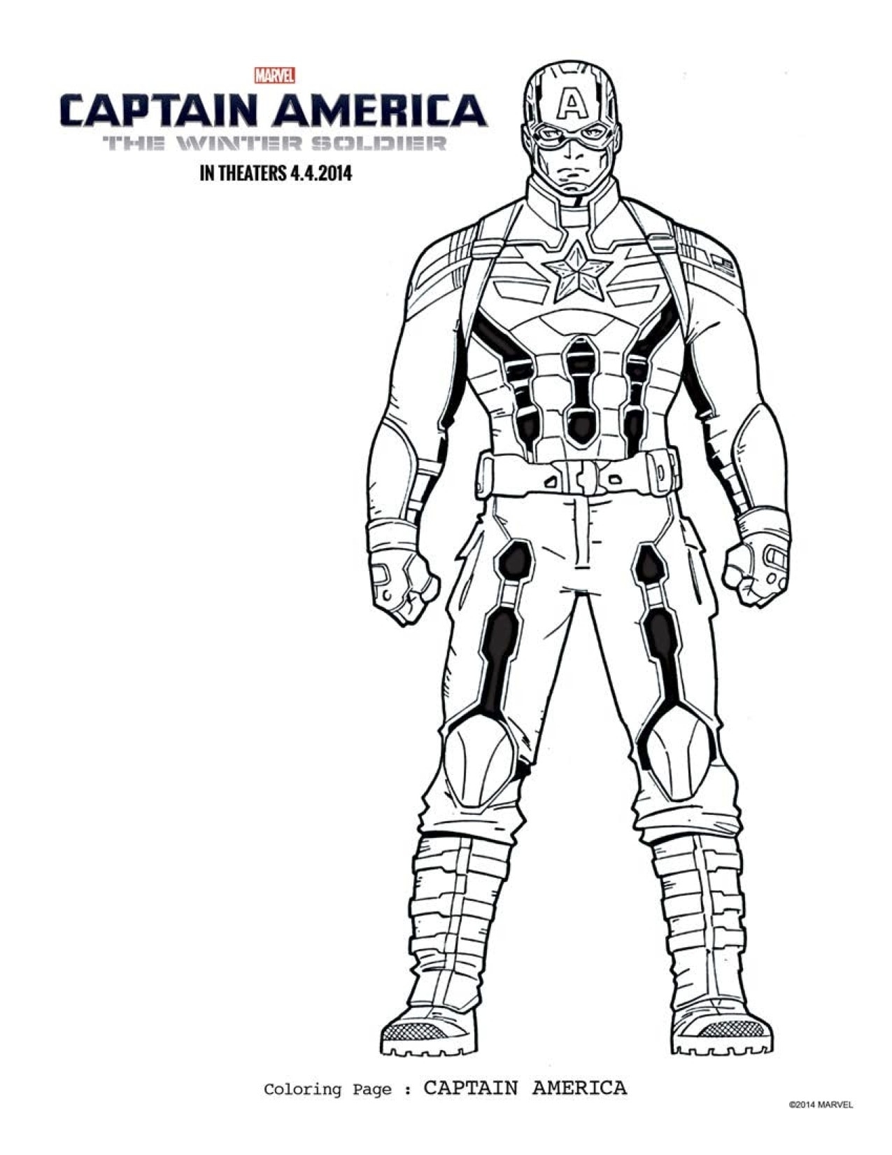 FREE Captain America Coloring Pages Download Printables Here
