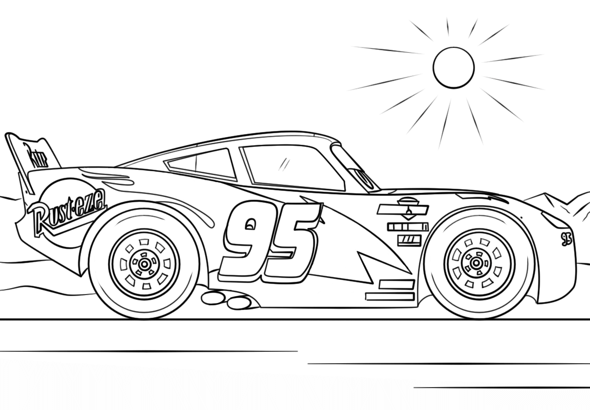 Free Cars 3 Coloring Page To Print Cars 3 Coloring Pages For Kids