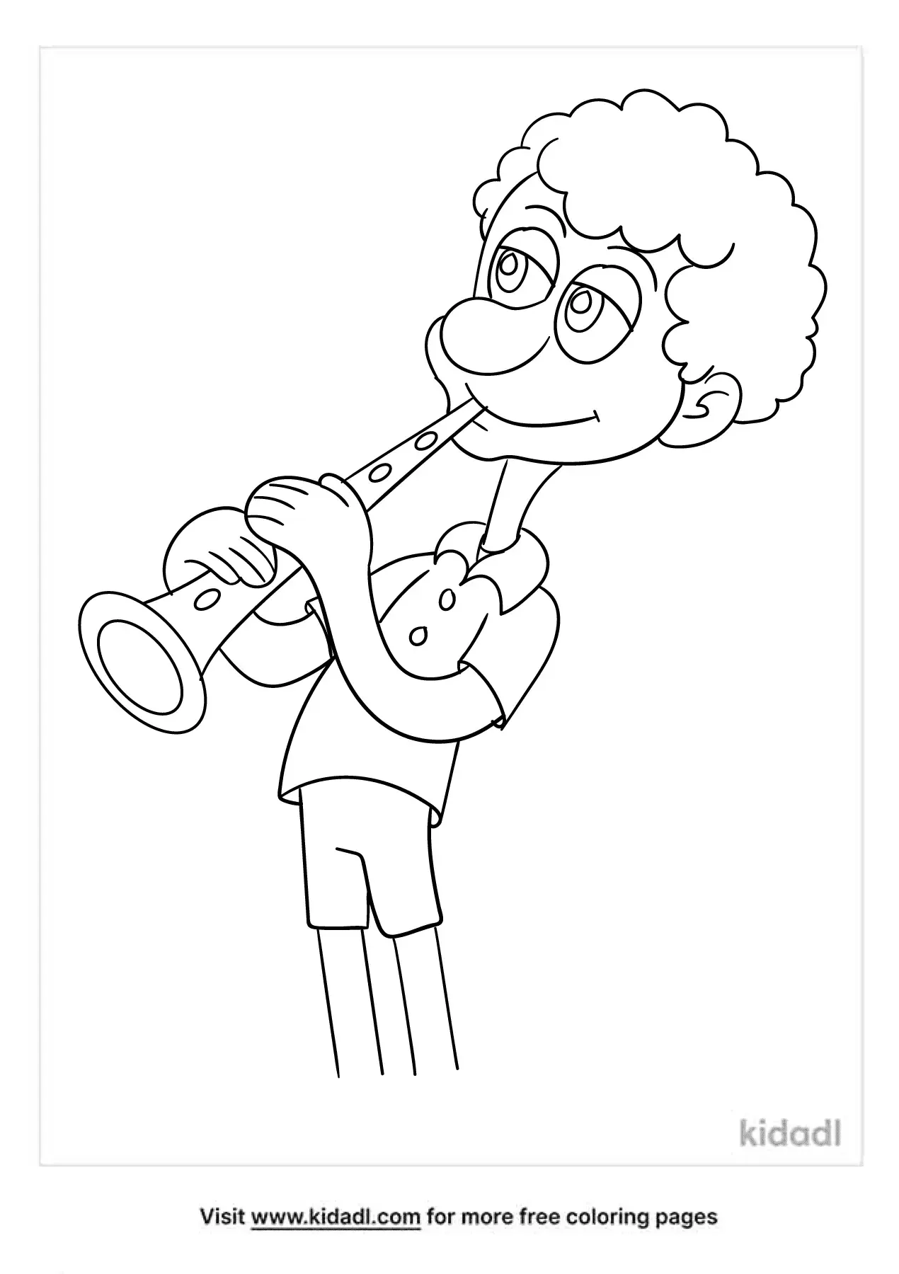 Free Clarinet Coloring Page Coloring Page Printables Kidadl