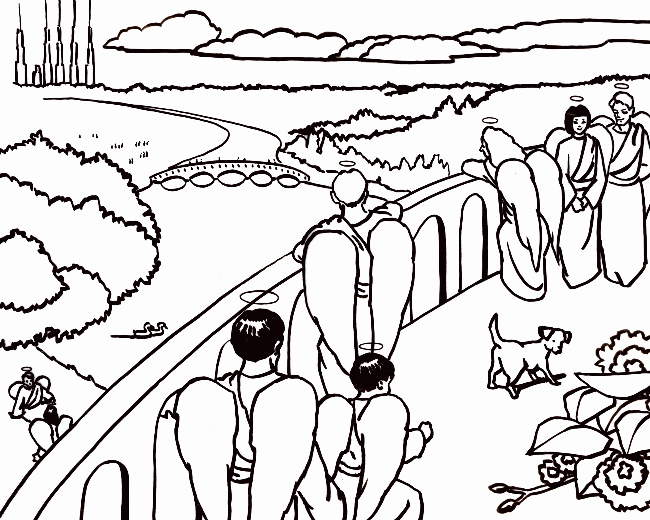 Free Coloring Page Of Heaven Download Free Coloring Page Of Heaven Png Images Free ClipArts On