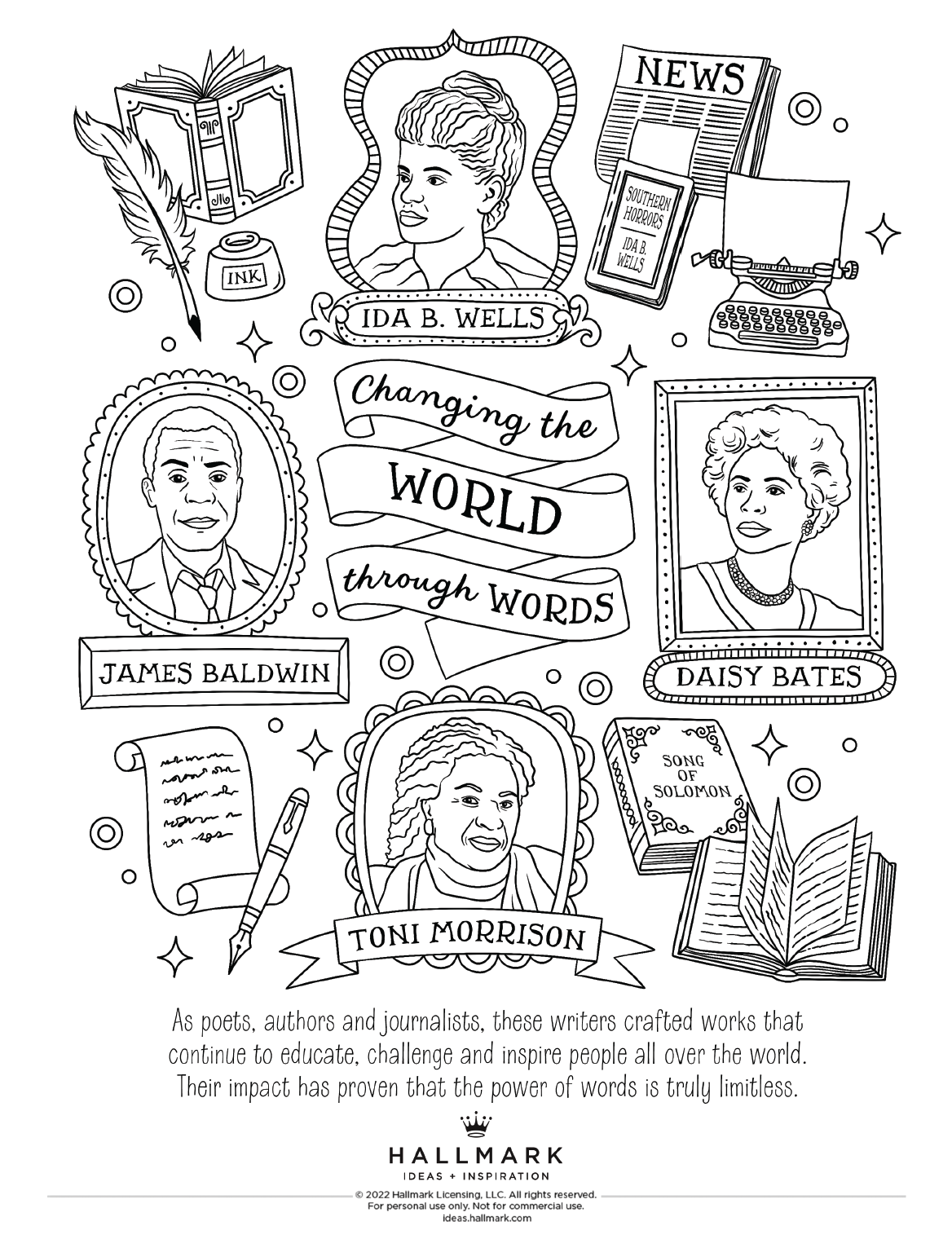 Free Coloring Pages And Black History Month