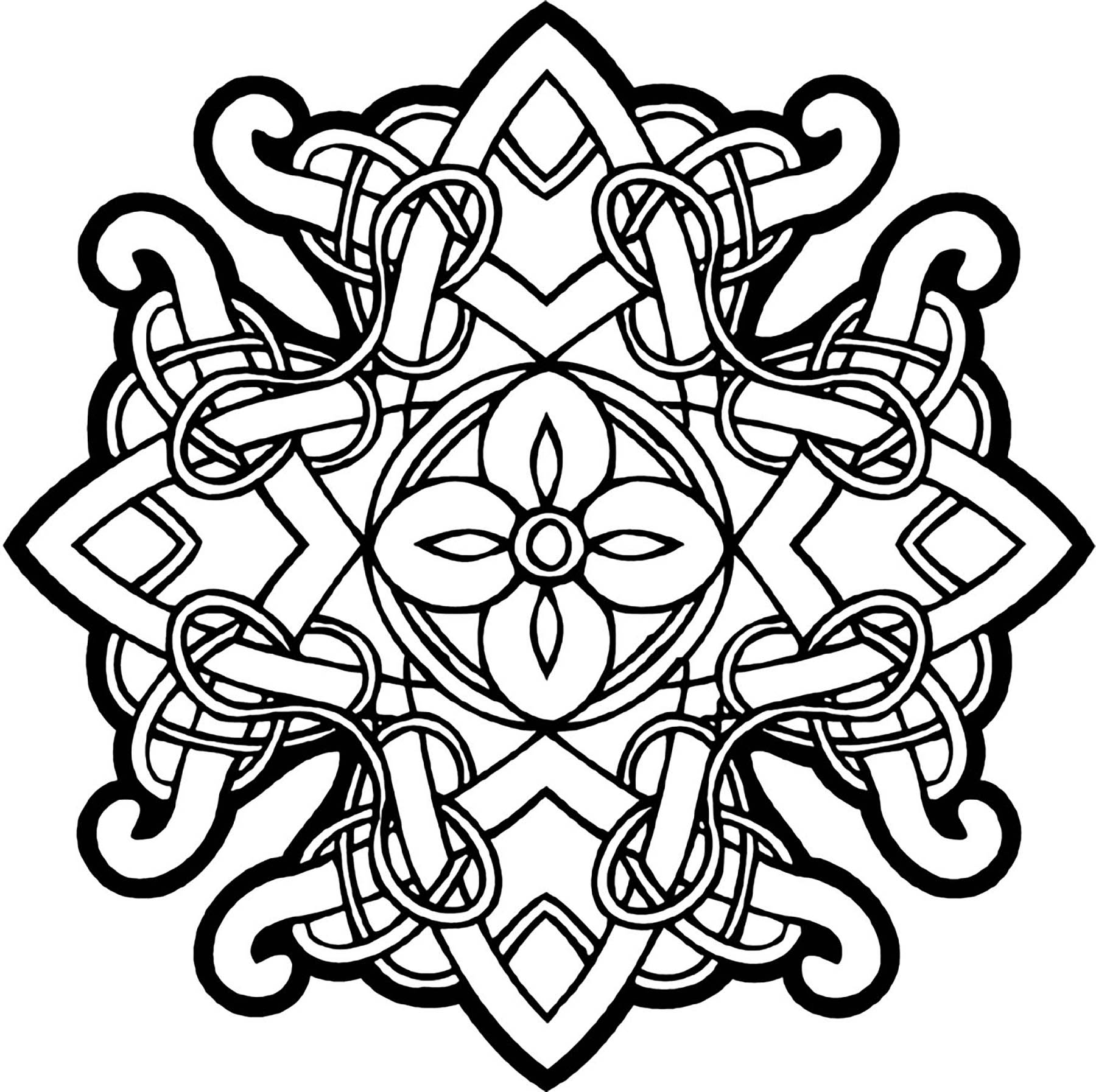 Free Coloring Pages Celtic