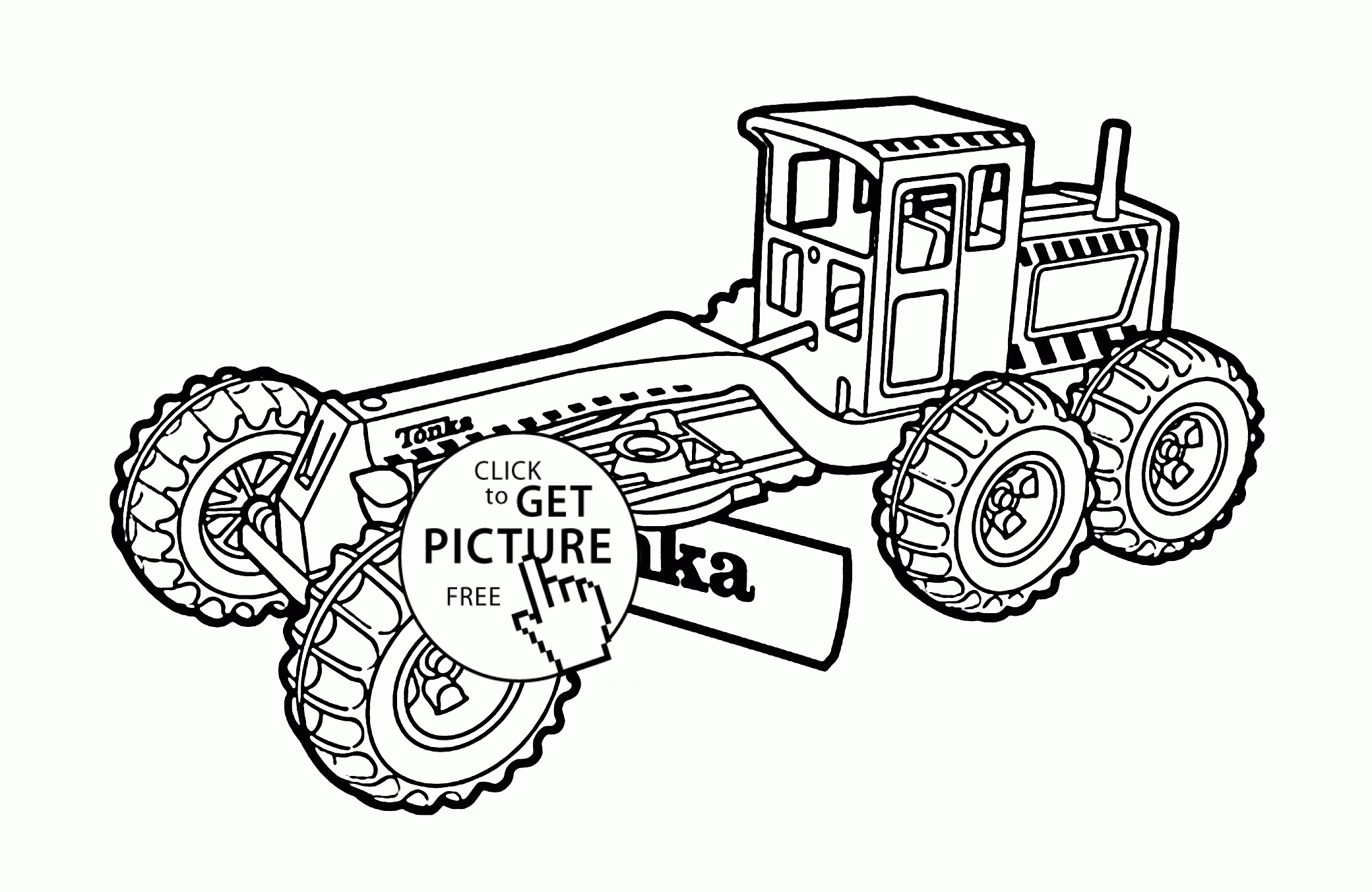 Construction Vehicles Coloring Pages Free