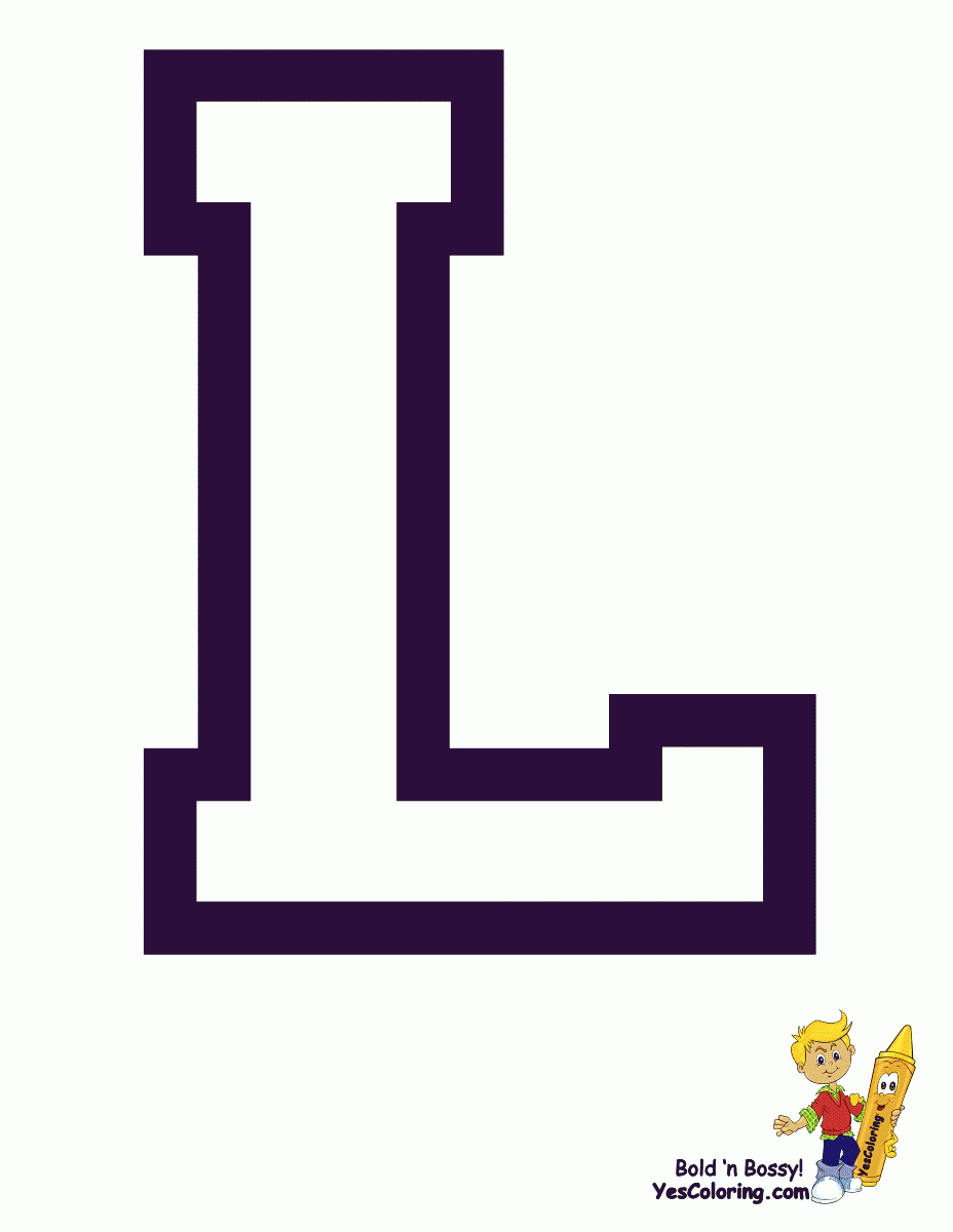Free Coloring Pages Letter L Coloring Home
