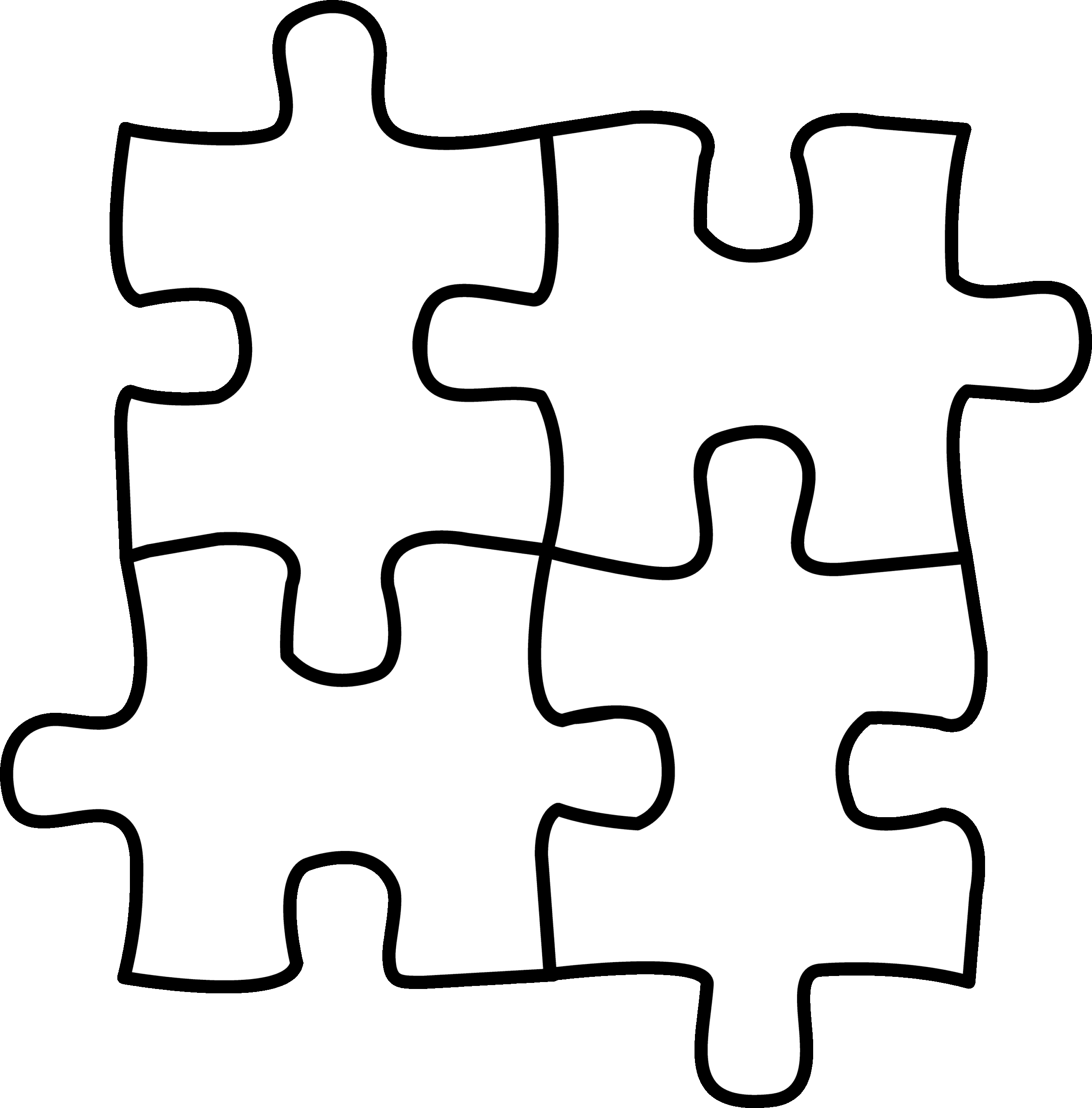 Free Coloring Pages Of Puzzle Pieces