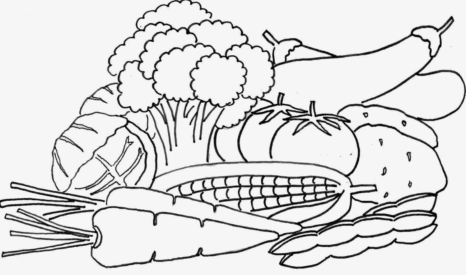 Free Coloring Pages Of Vegetable Gardens