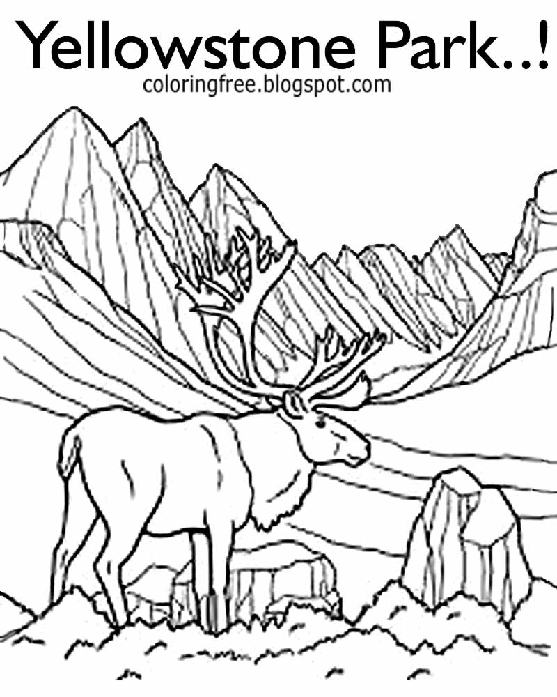 Free Coloring Pages Printable Pictures To Color Kids Drawing Ideas Printable Yellowstone Park