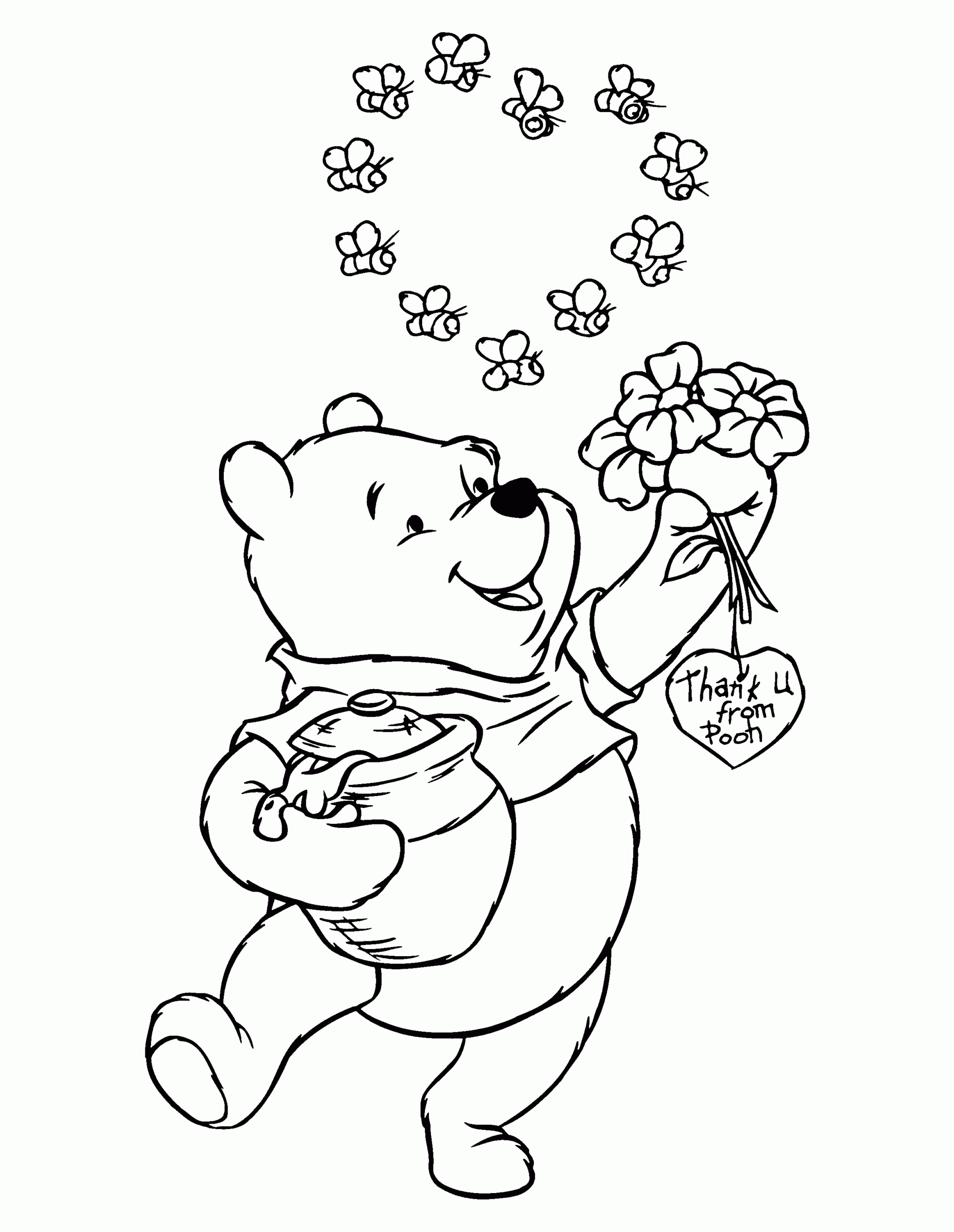 Winnie The Pooh Color Pages