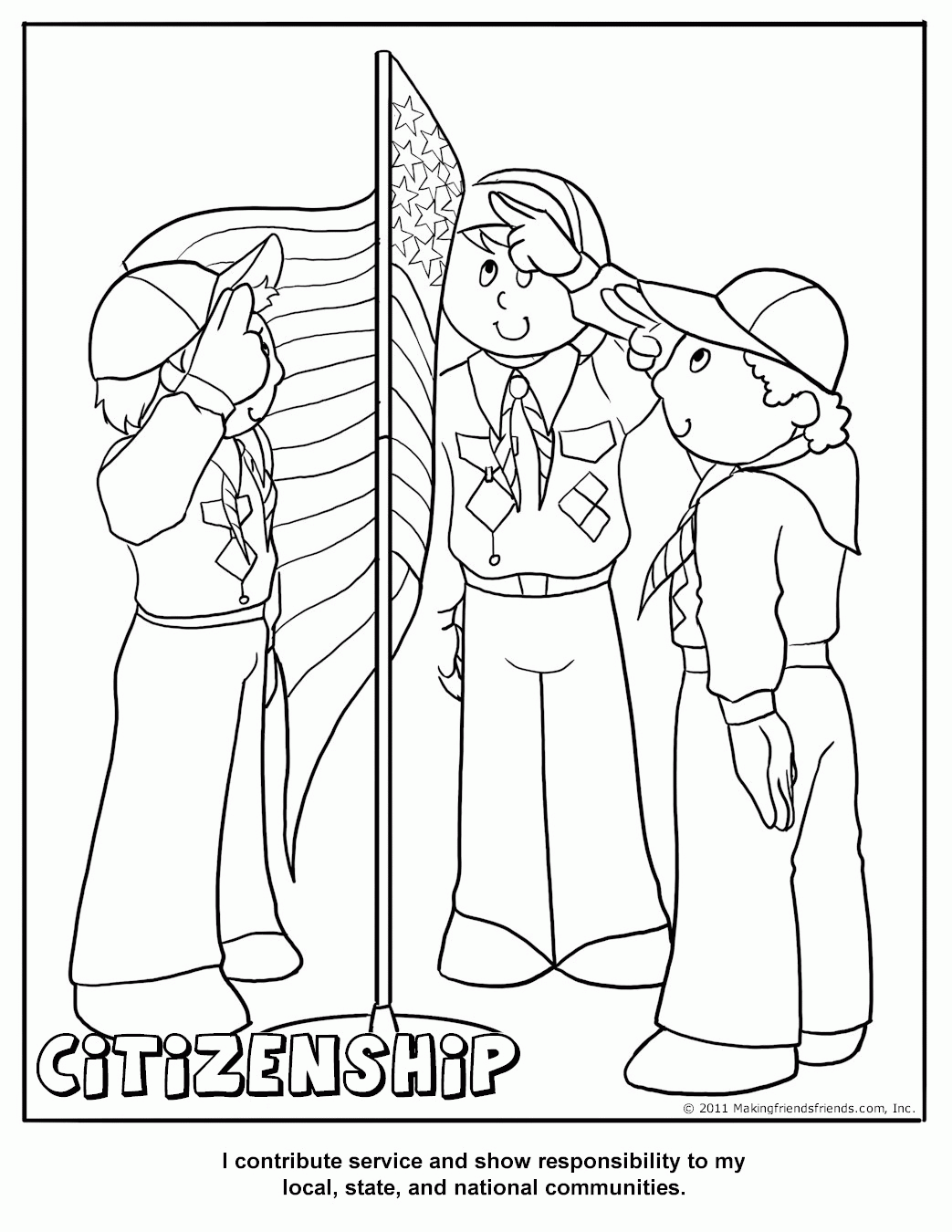 Free Cub Scout Coloring Pages Coloring Home