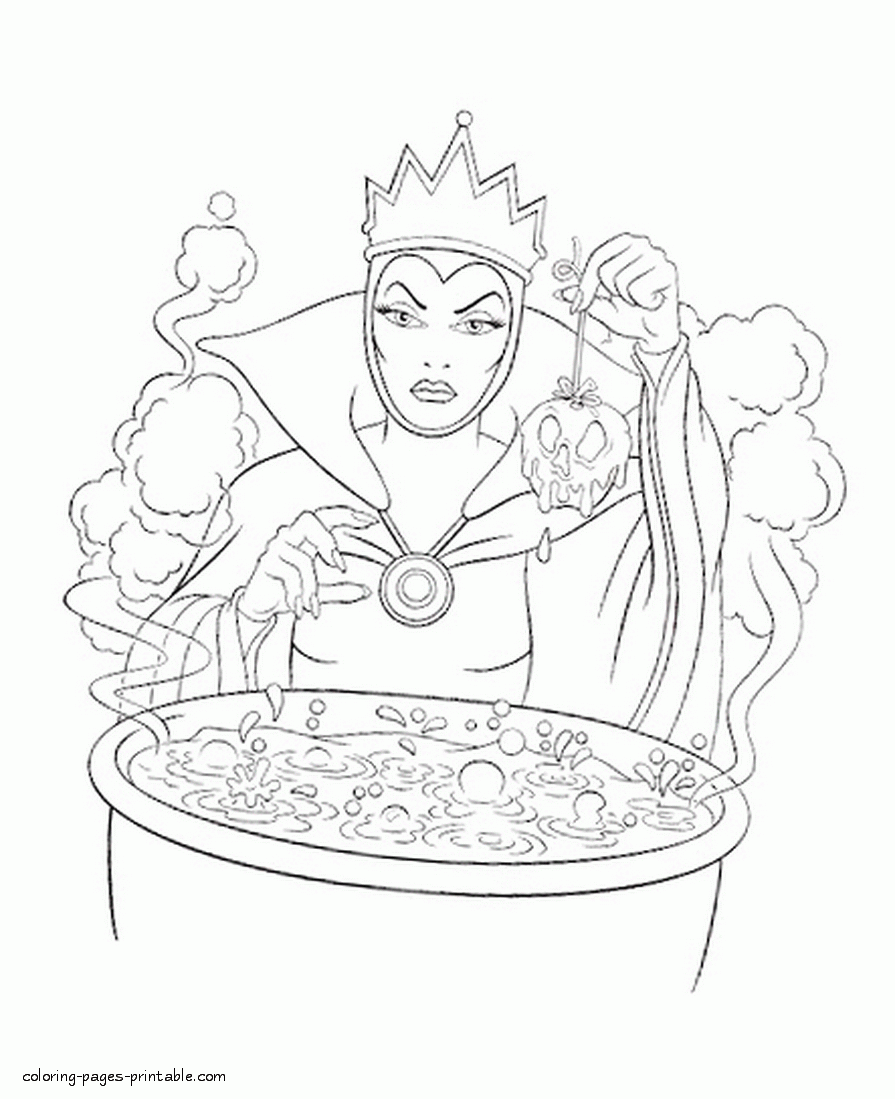 Free Disney Villains Coloring Pages Coloring Home
