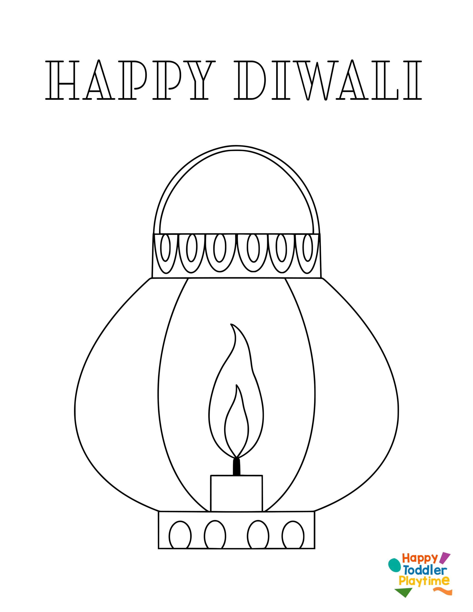 Free Diwali Printables Colouring Pages For Kids Happy Toddler Playtime