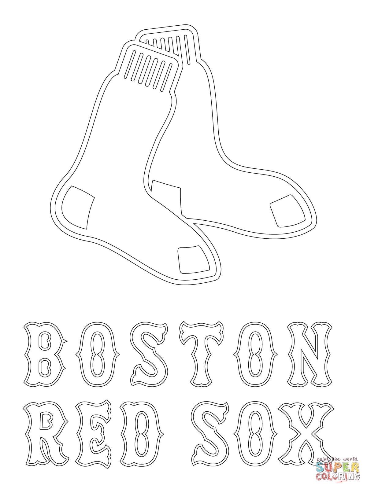 Free Download Boston Red Sox Coloring Pages
