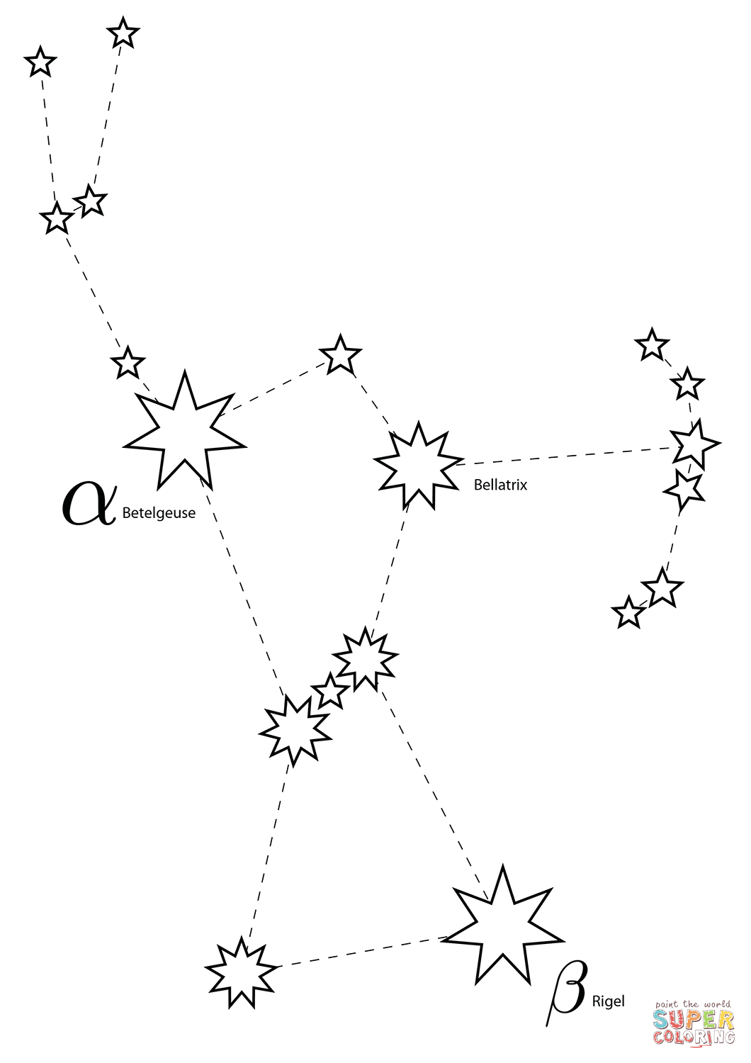 Free Download Constellation Coloring Pages
