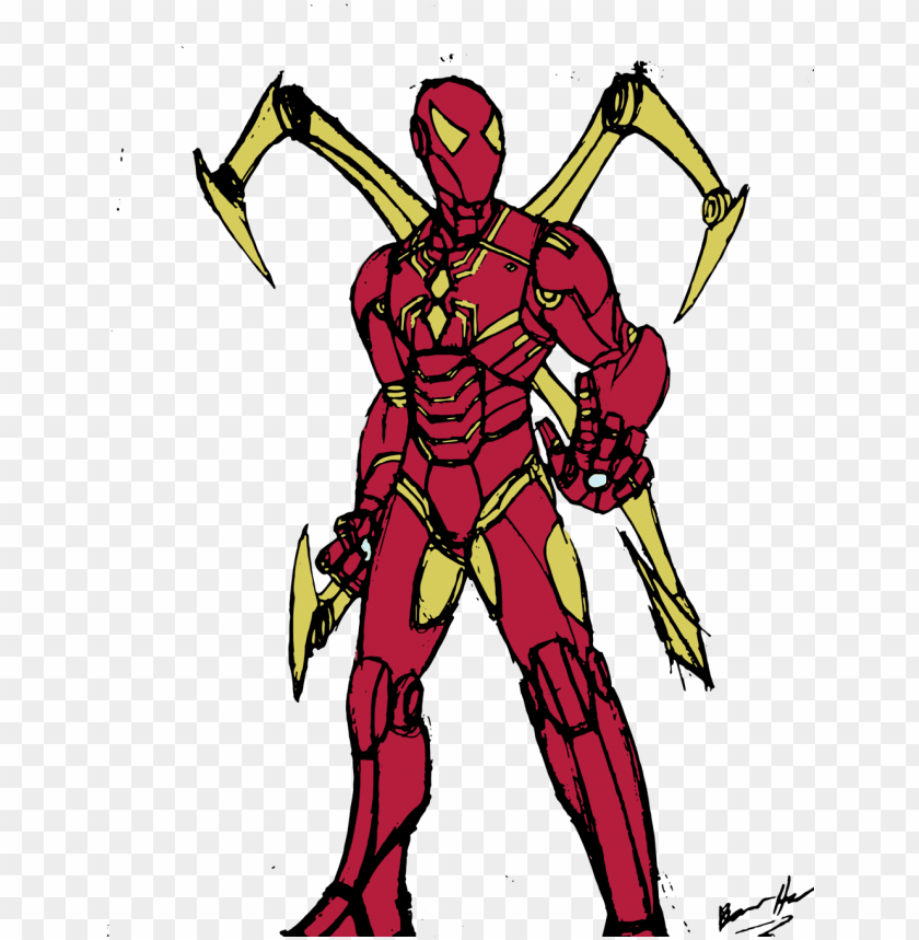 Iron Spiderman Coloring Pages