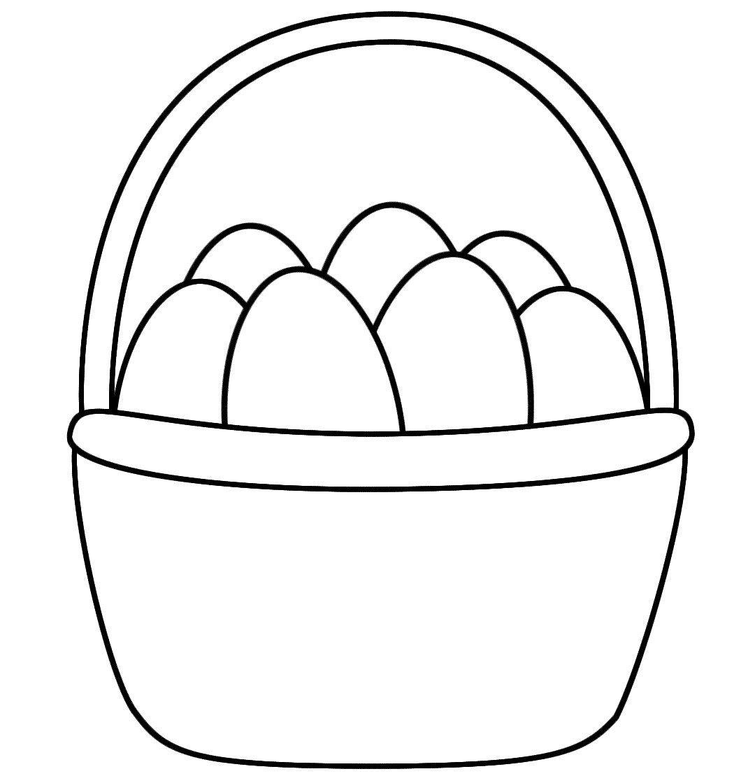 Basket Coloring Page