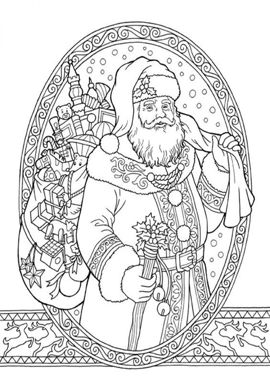 Christmas Coloring Pages Adults