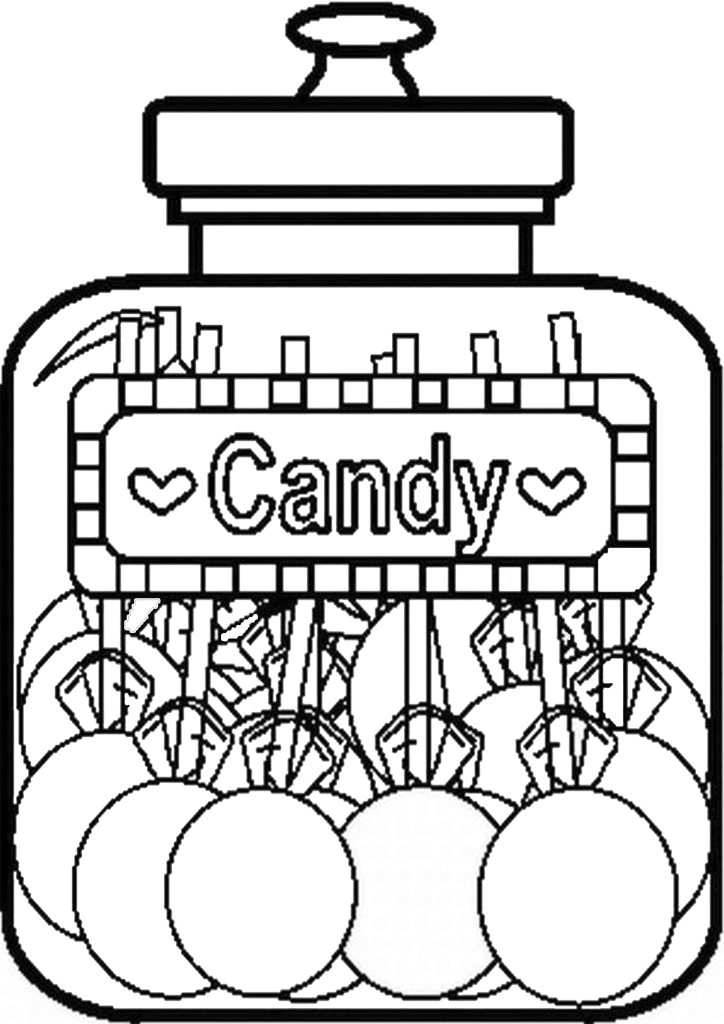 Free Easy To Print Candy Coloring Pages Tulamama