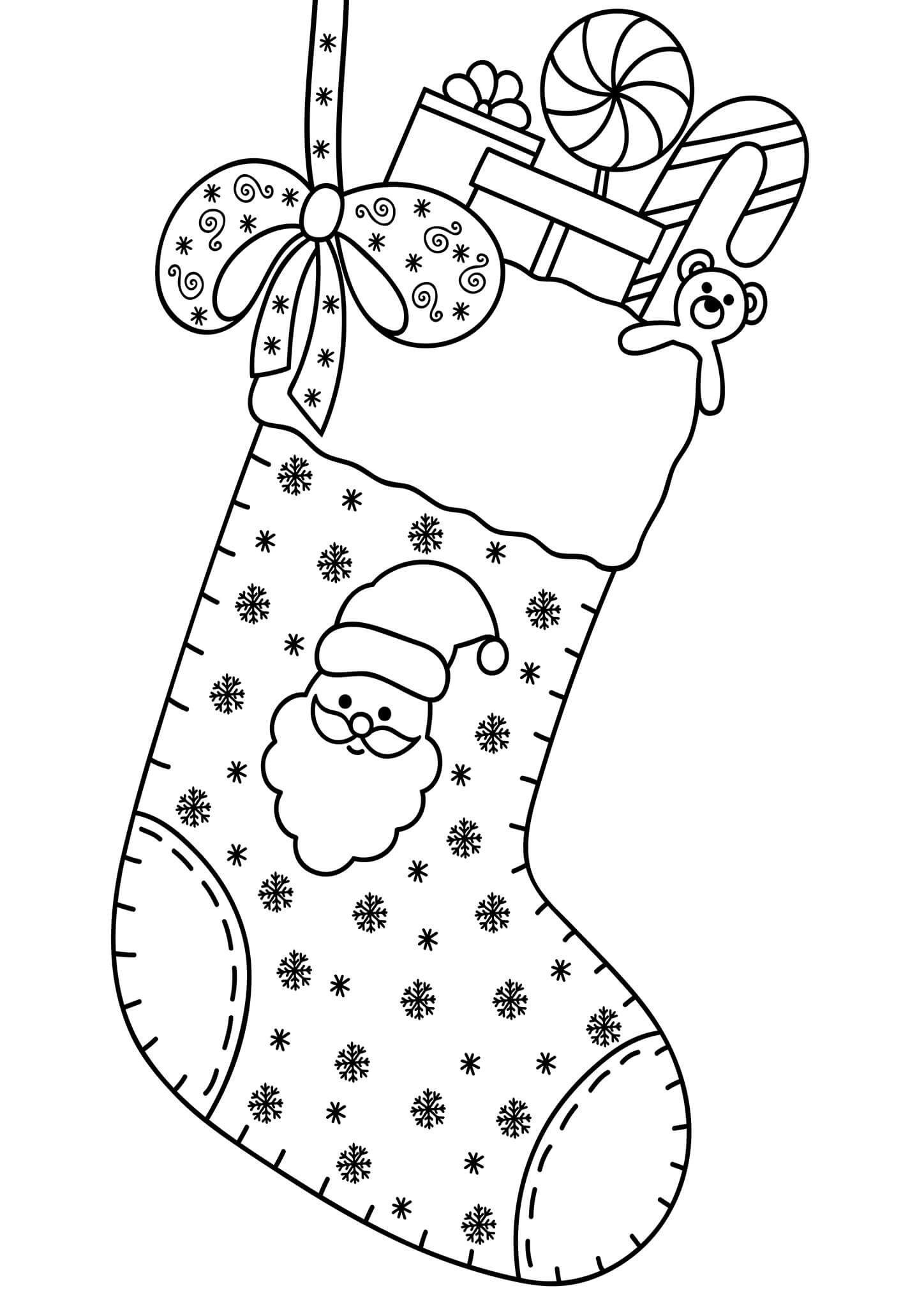 Easy Christmas Coloring Pages