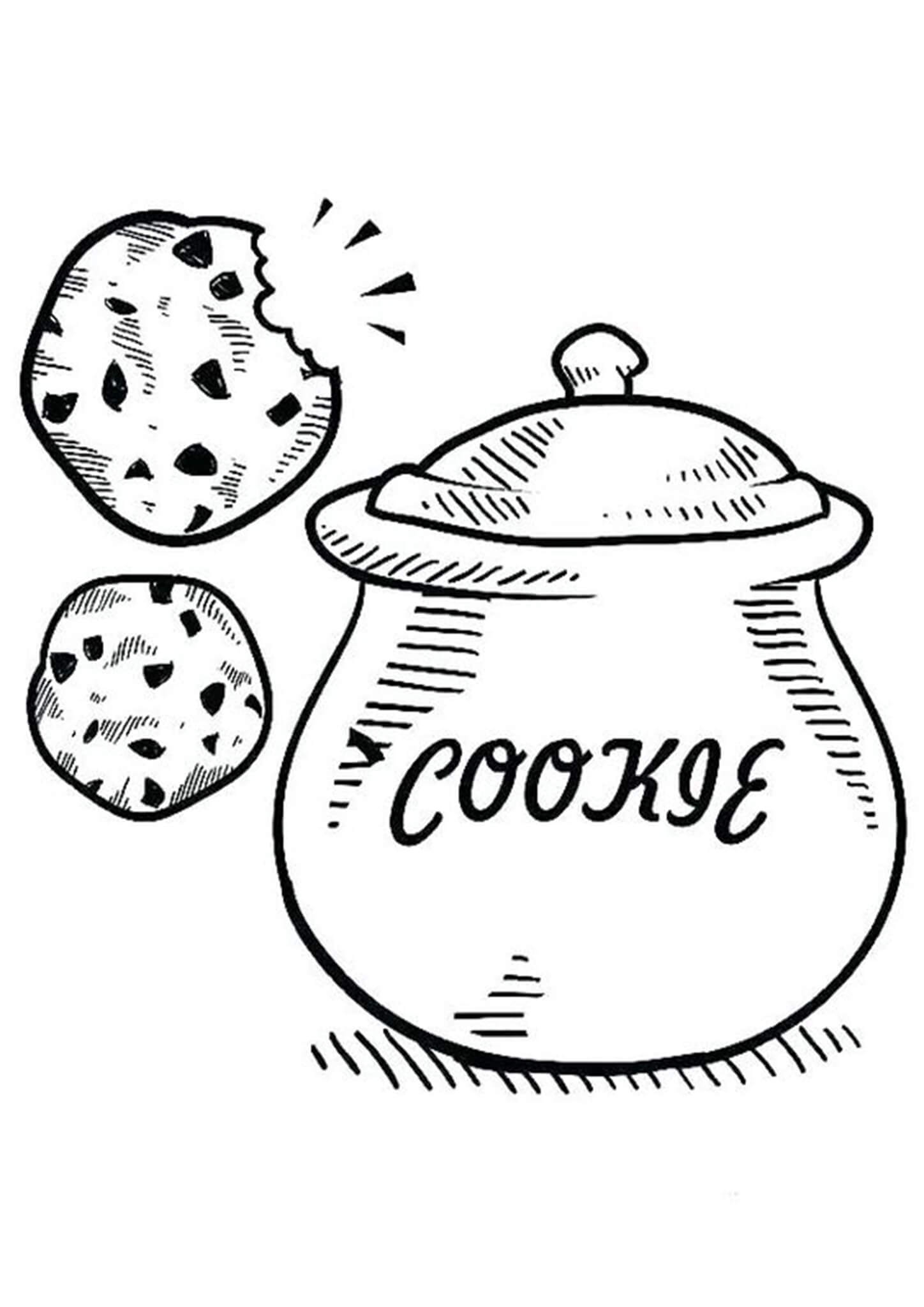 Free Easy To Print Cookie Coloring Pages Tulamama