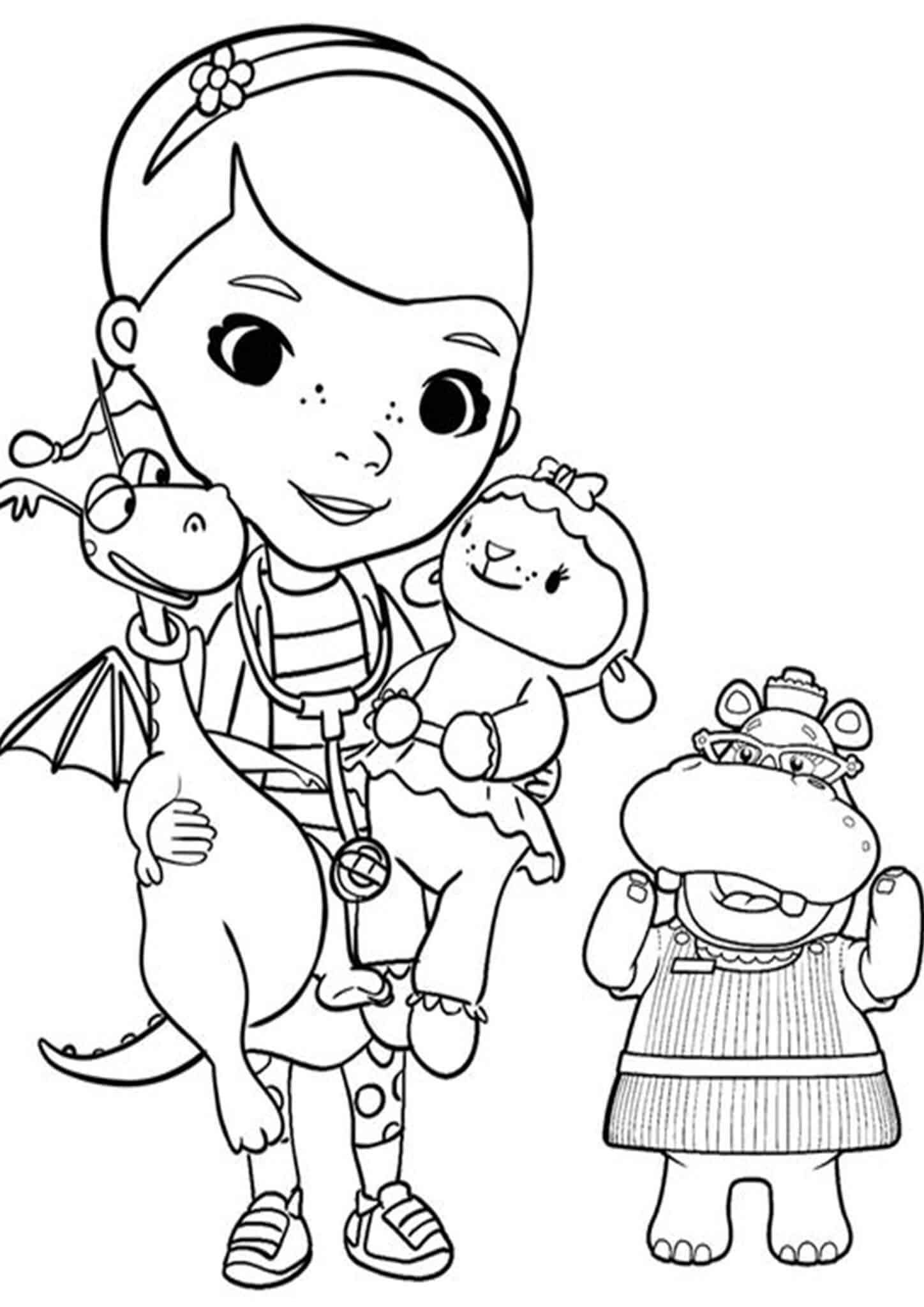 Free Easy To Print Doc McStuffins Coloring Pages Doc Mcstuffins Coloring Pages Coloring