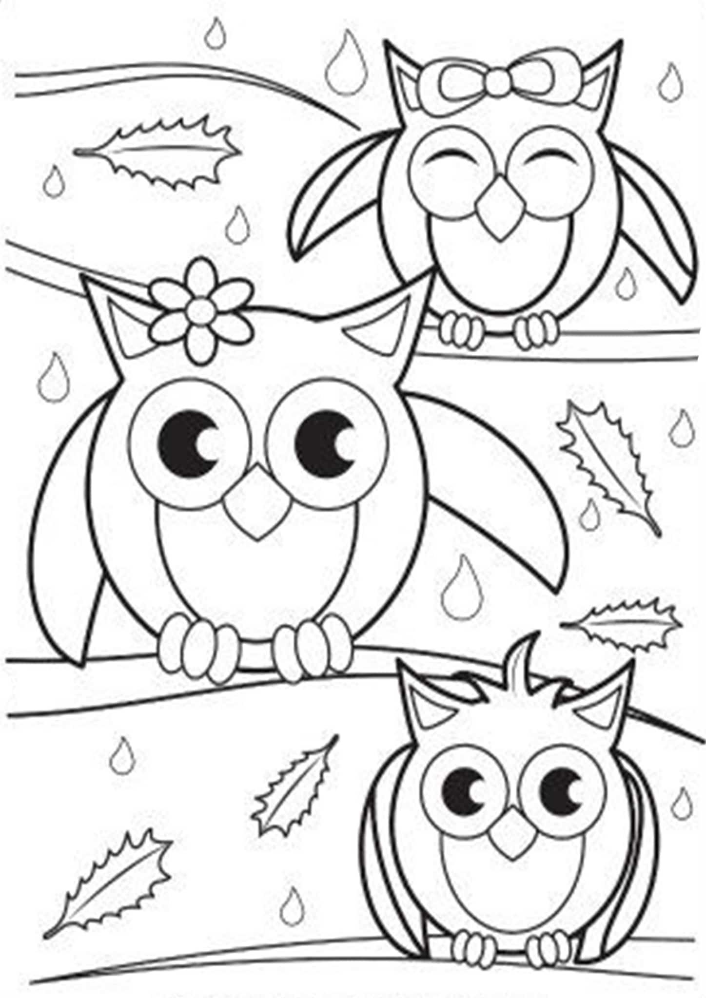 Free Easy To Print Owl Coloring Pages Tulamama
