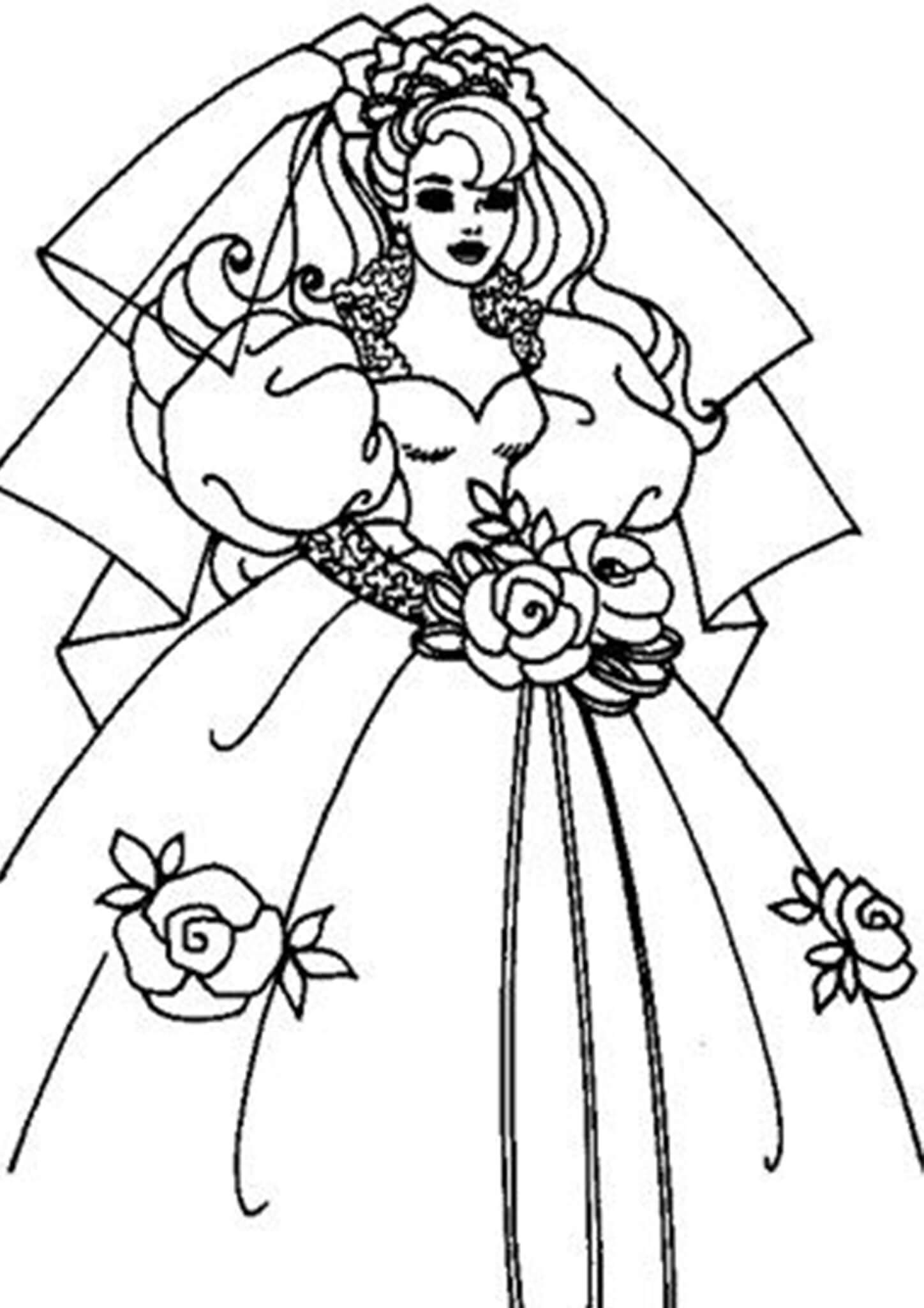 Free Easy To Print Wedding Coloring Pages Tulamama