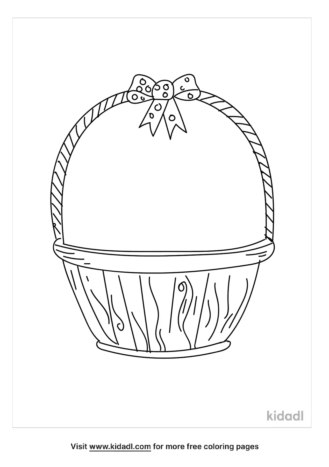Empty Basket Coloring Page