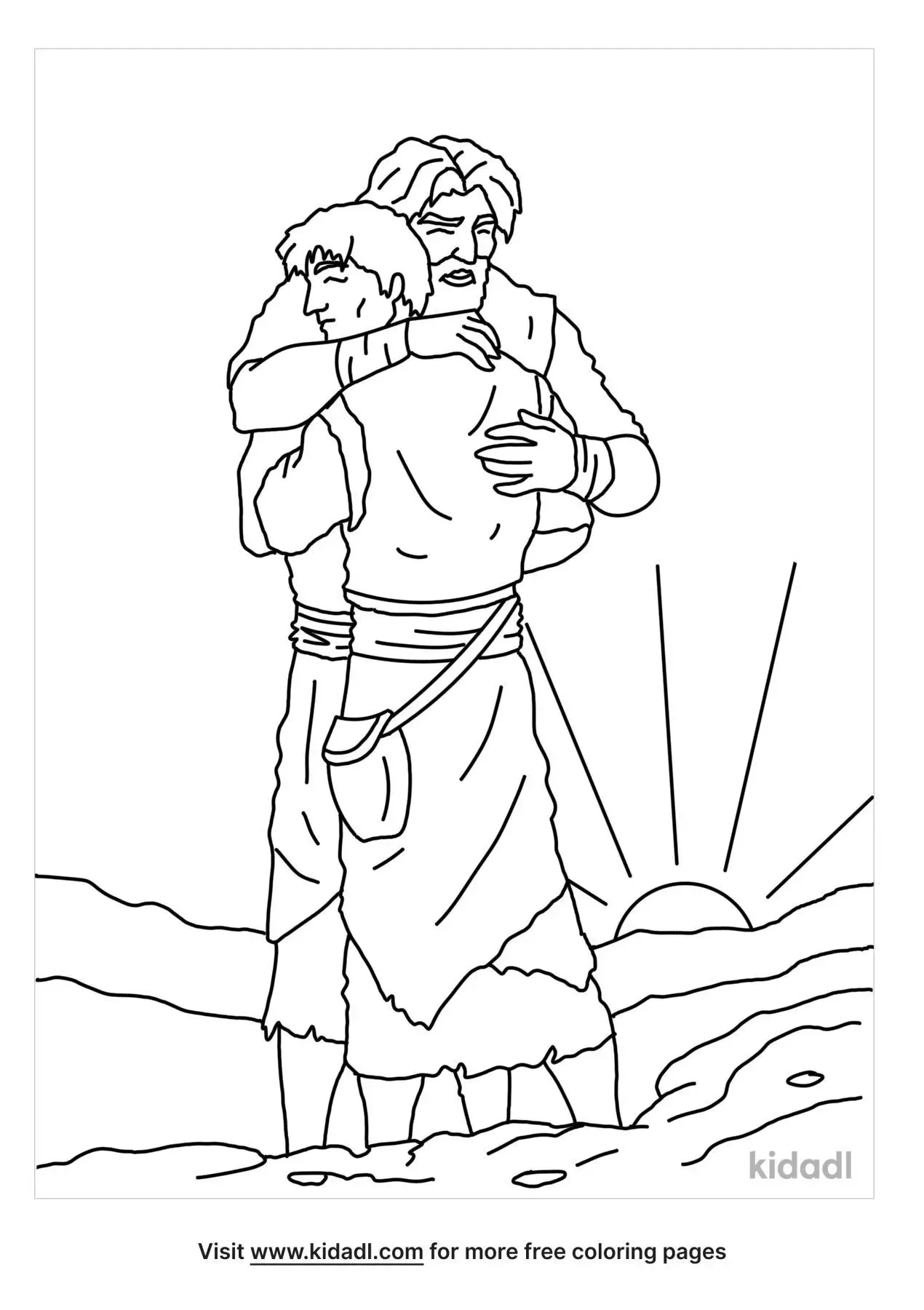 Esau And Jacob Coloring Page