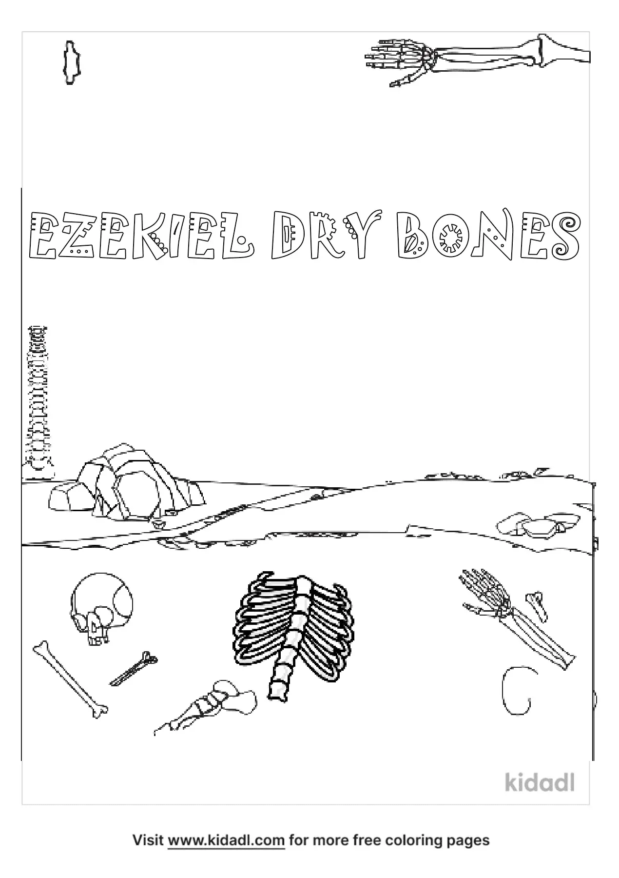 Free Ezekiel Dry Bones Coloring Page Coloring Page Printables Kidadl
