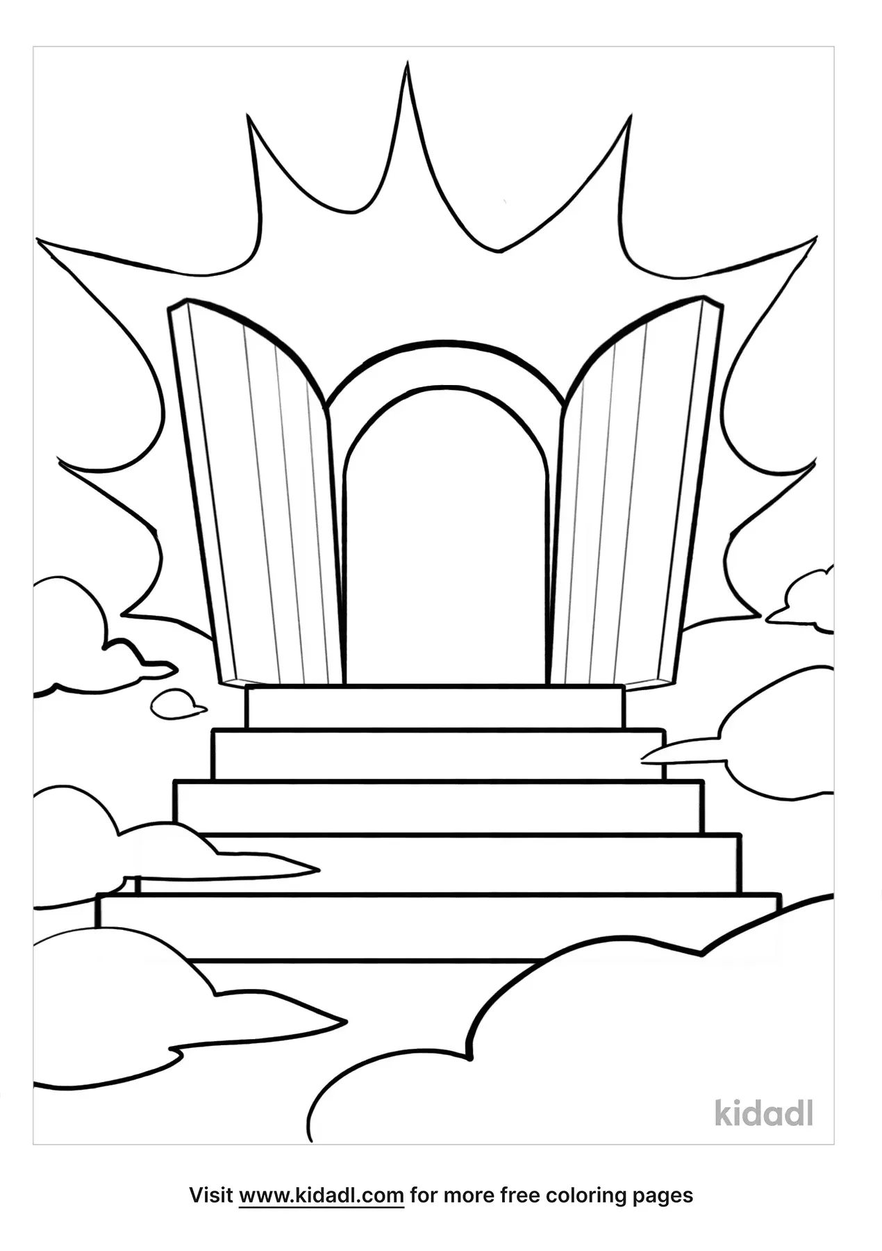 Heaven Coloring Page