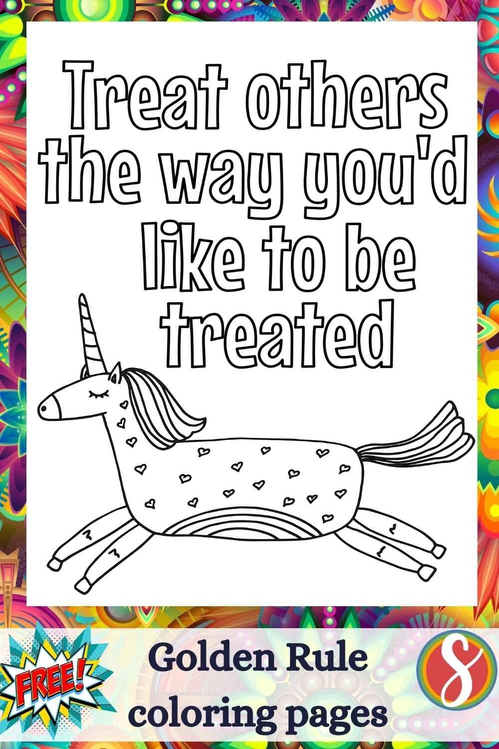 The Golden Rule Coloring Page