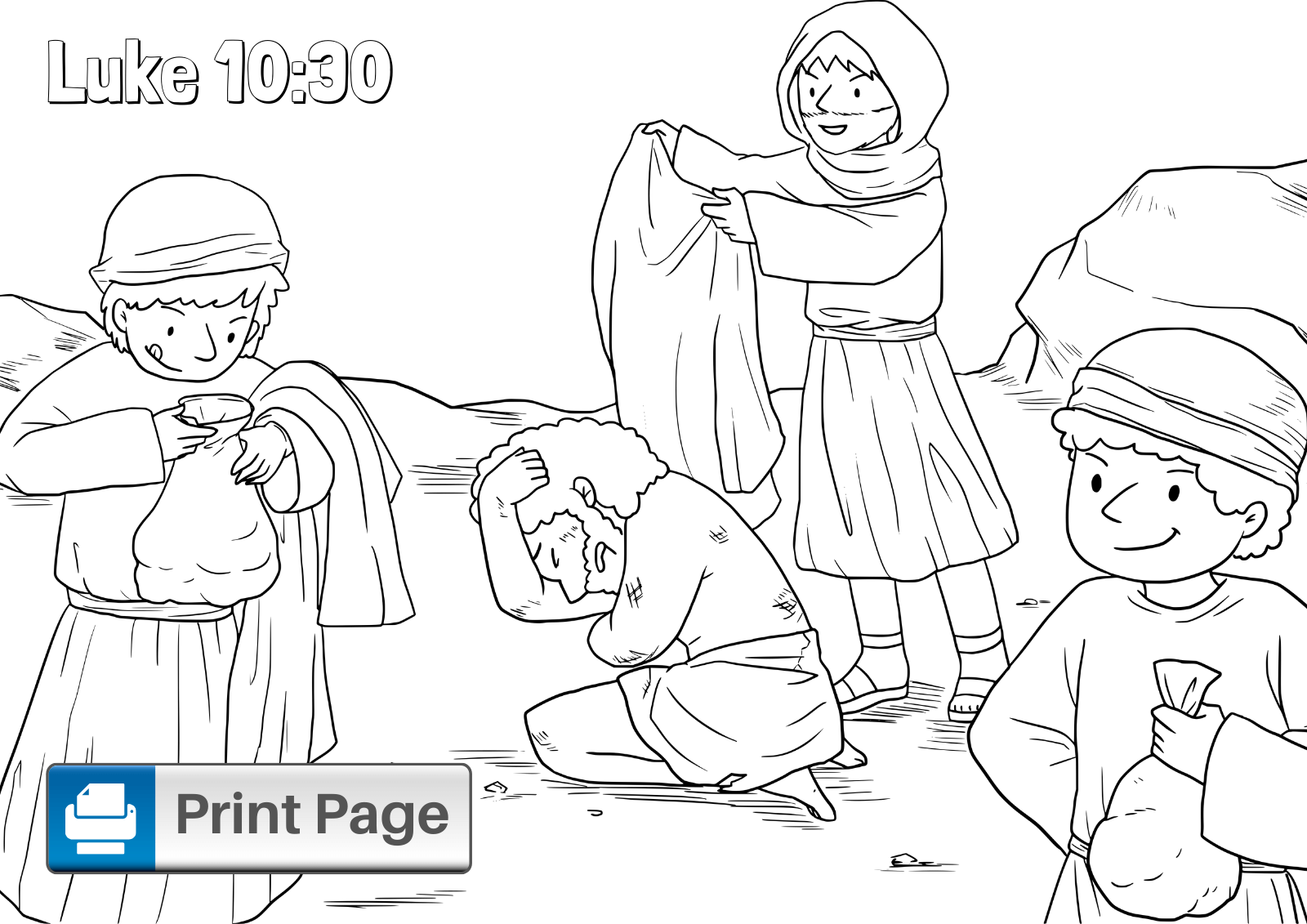 Coloring Pages Good Samaritan