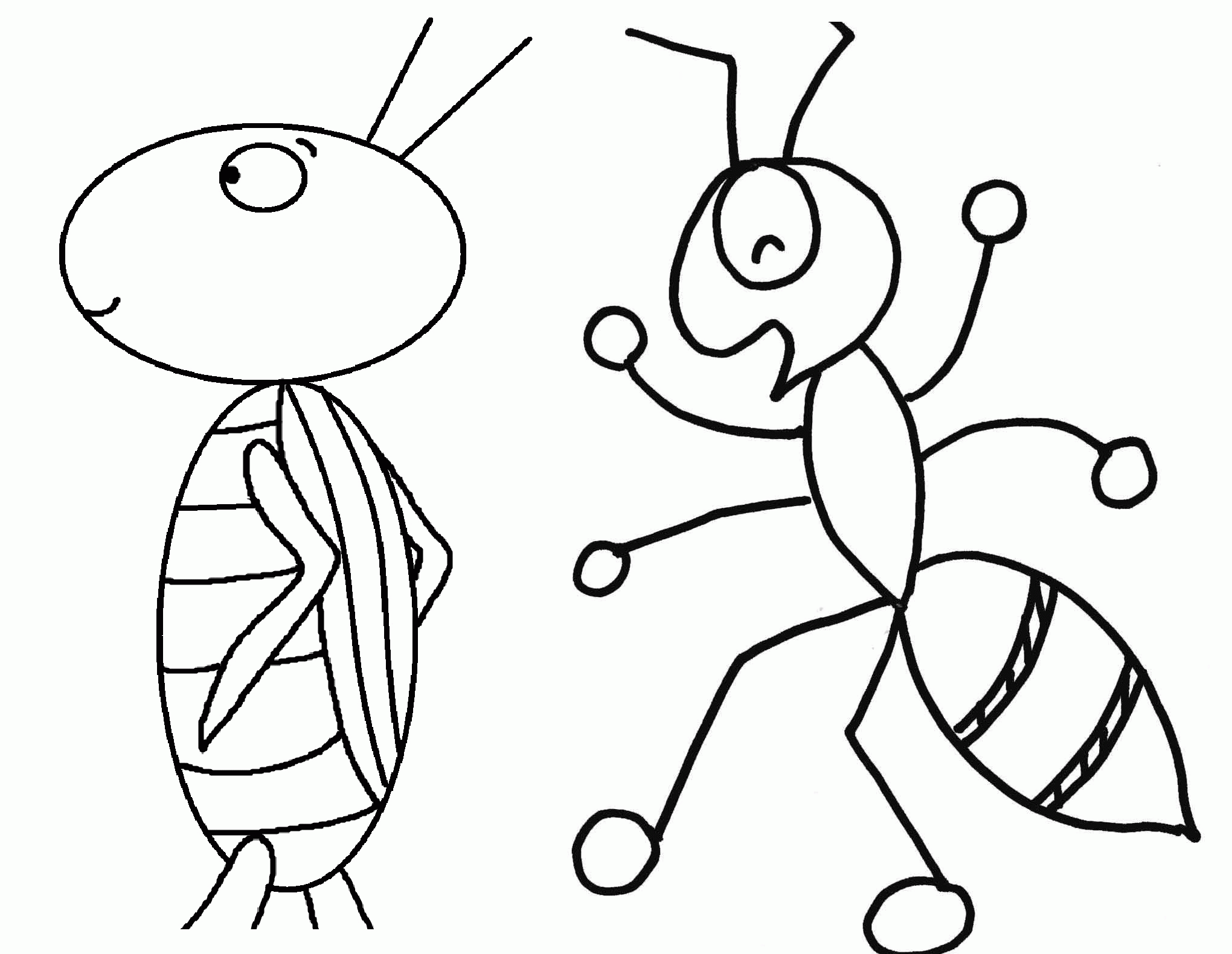 Free Grasshopper Coloring Pages Coloring Home