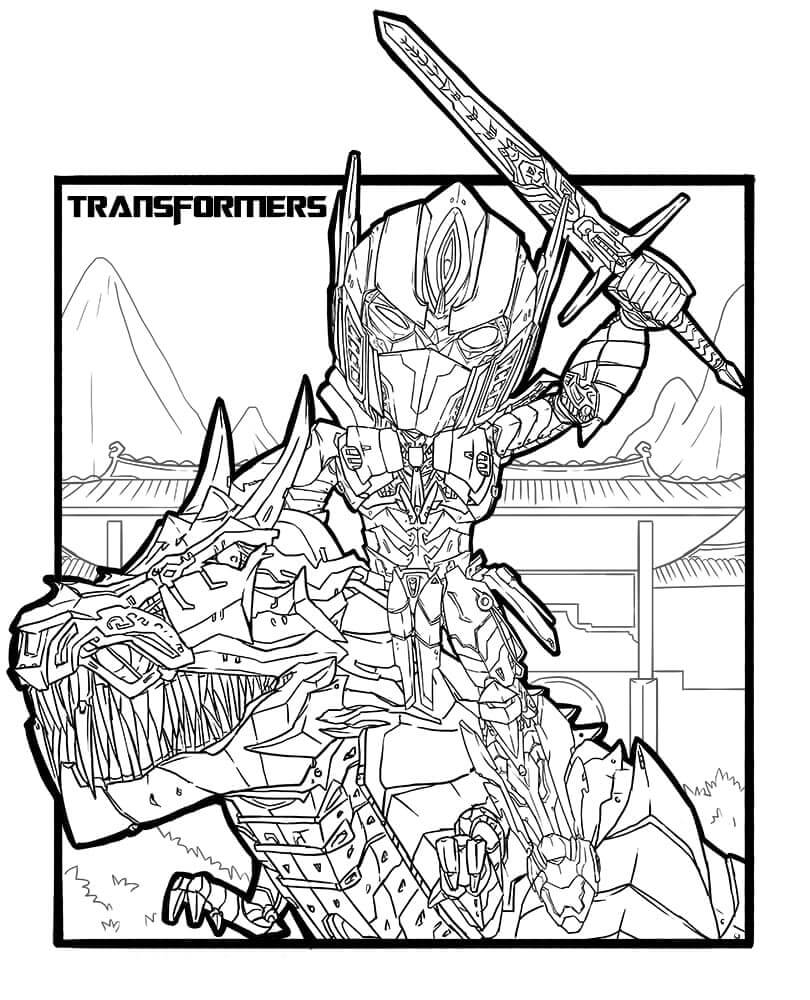 Grimlock Coloring Page