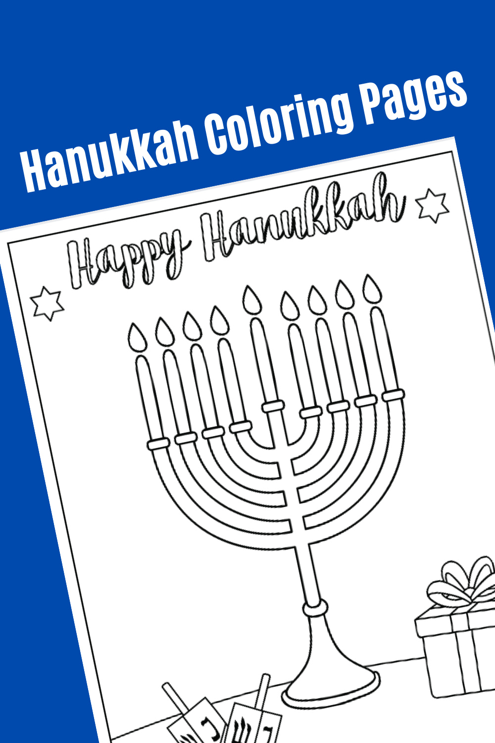 Free Hanukkah Coloring Pages