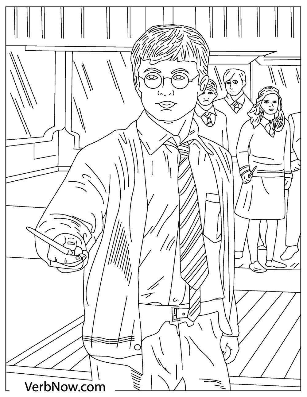 Free HARRY POTTER Coloring Pages For Download Printable PDF