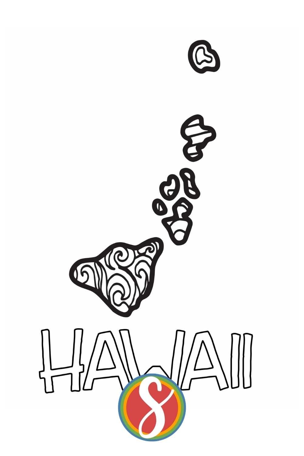 Free Hawaii Coloring Pages Stevie Doodles