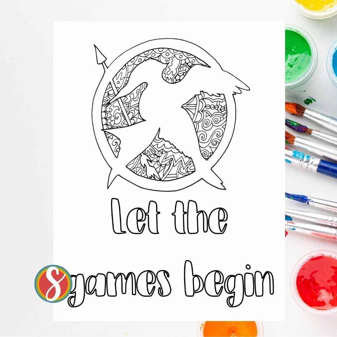Free Hunger Games Coloring Pages Stevie Doodles