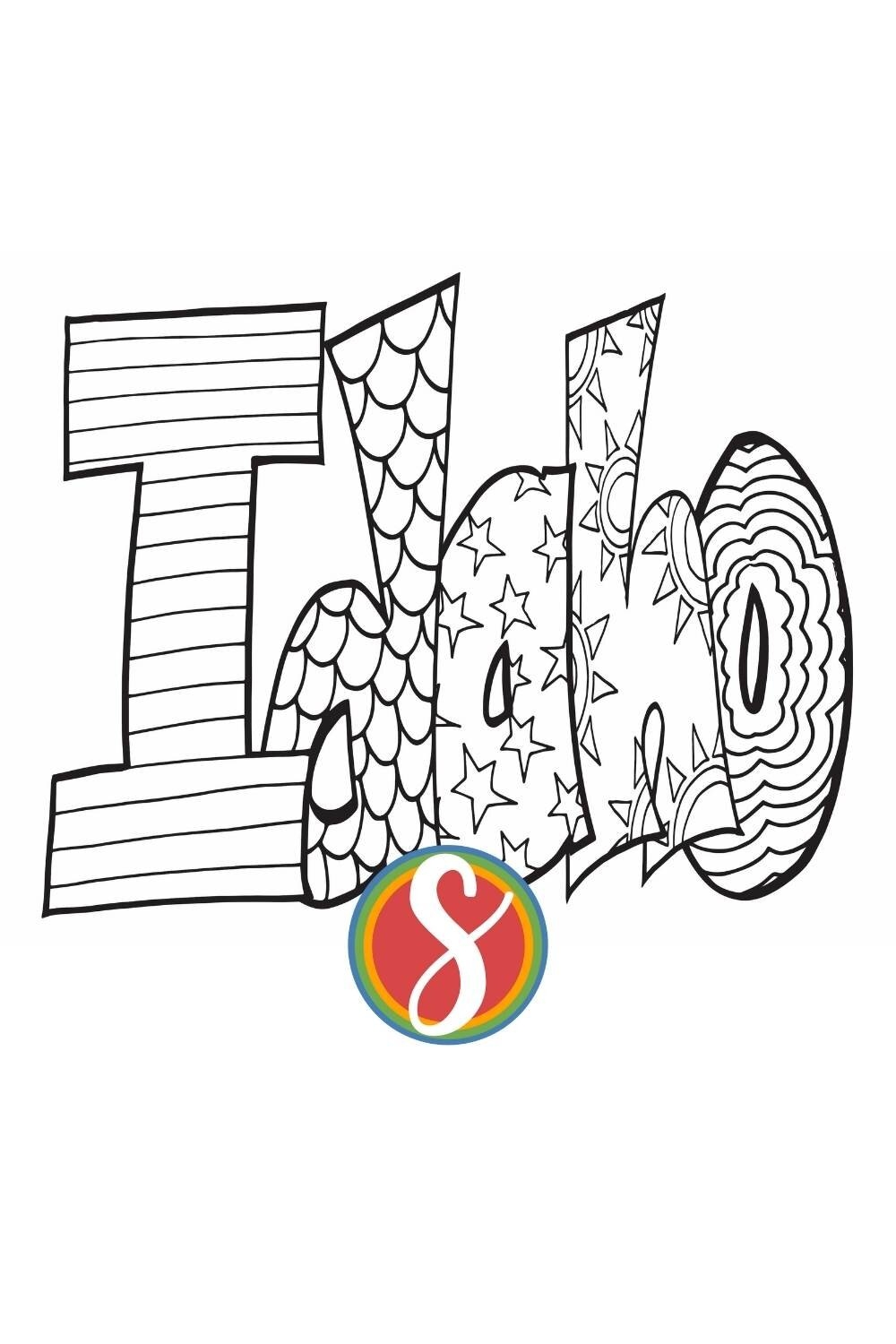Free Idaho Coloring Pages Stevie Doodles