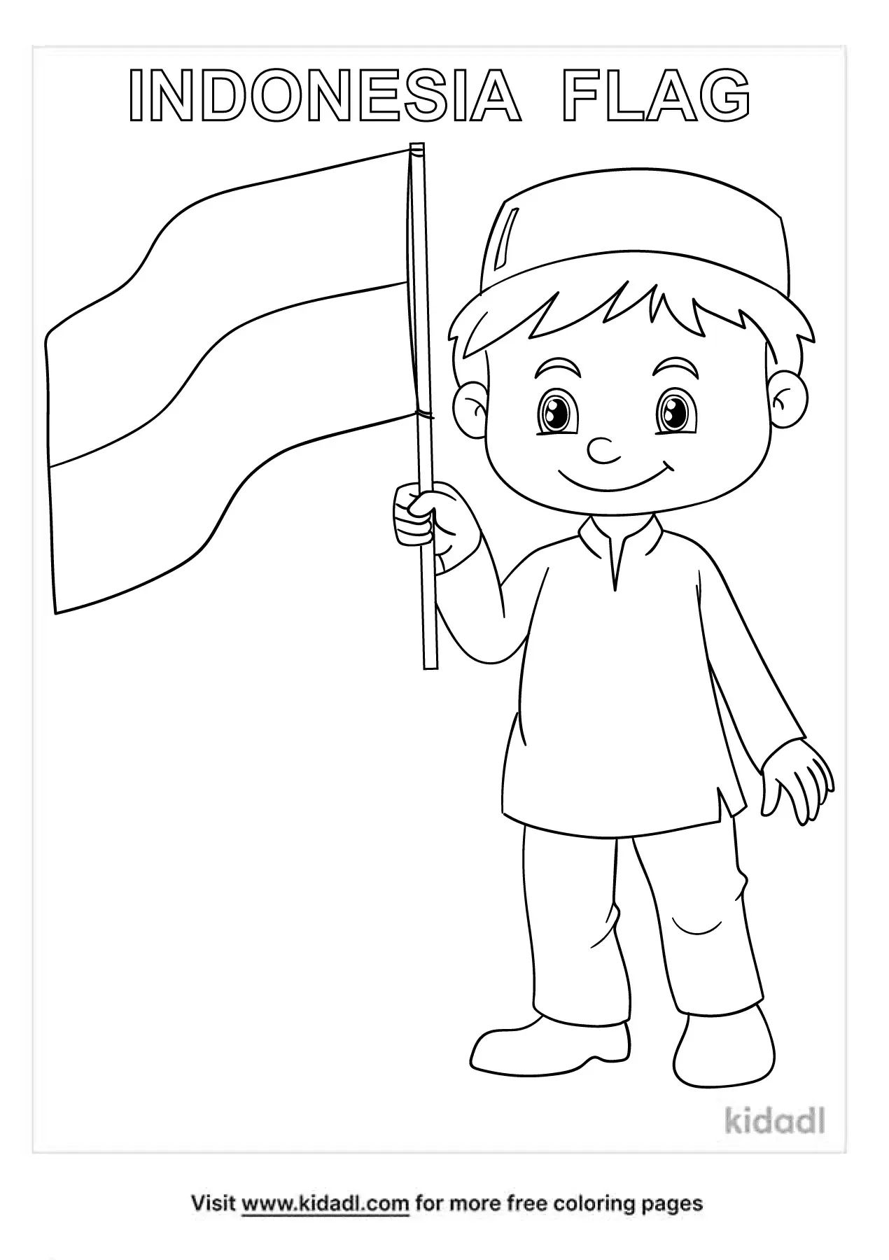 Free Indonesia Flag Coloring Page Coloring Page Printables Kidadl