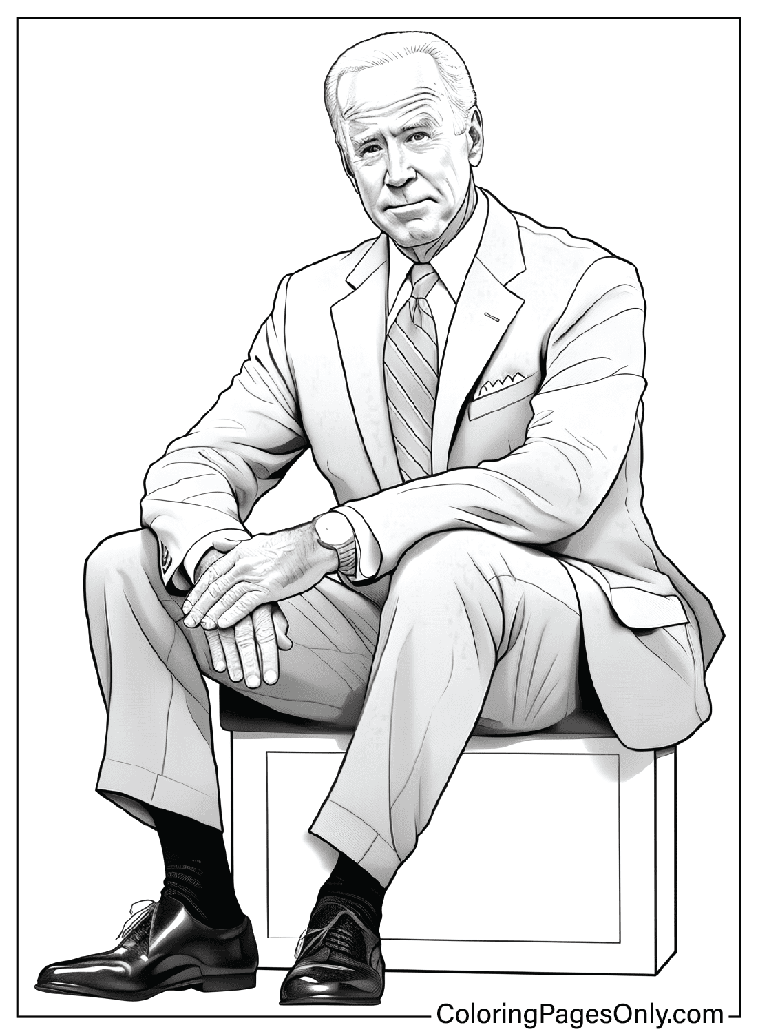 Joe Biden Coloring Page