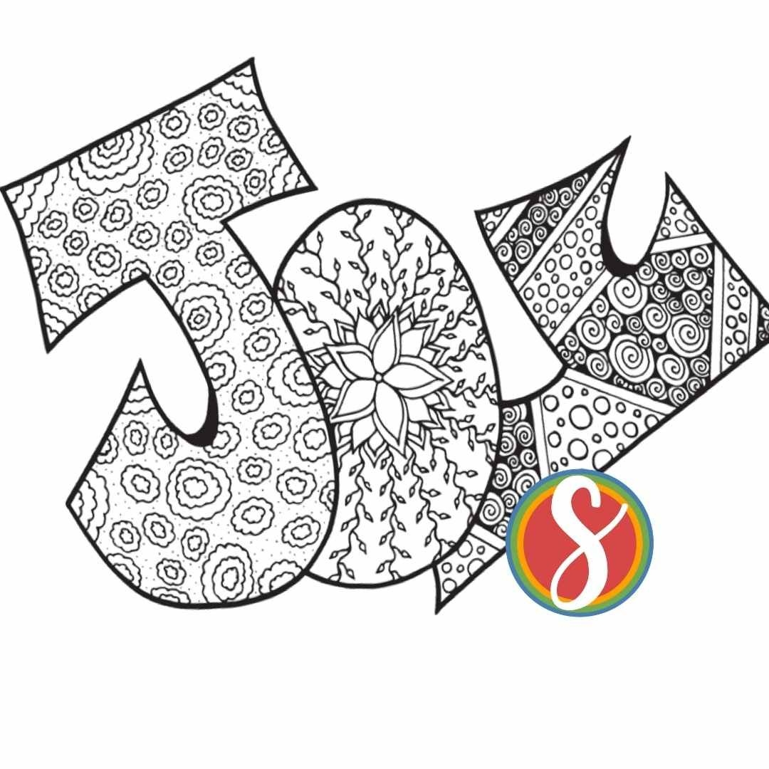 Free Joy Coloring Pages Stevie Doodles