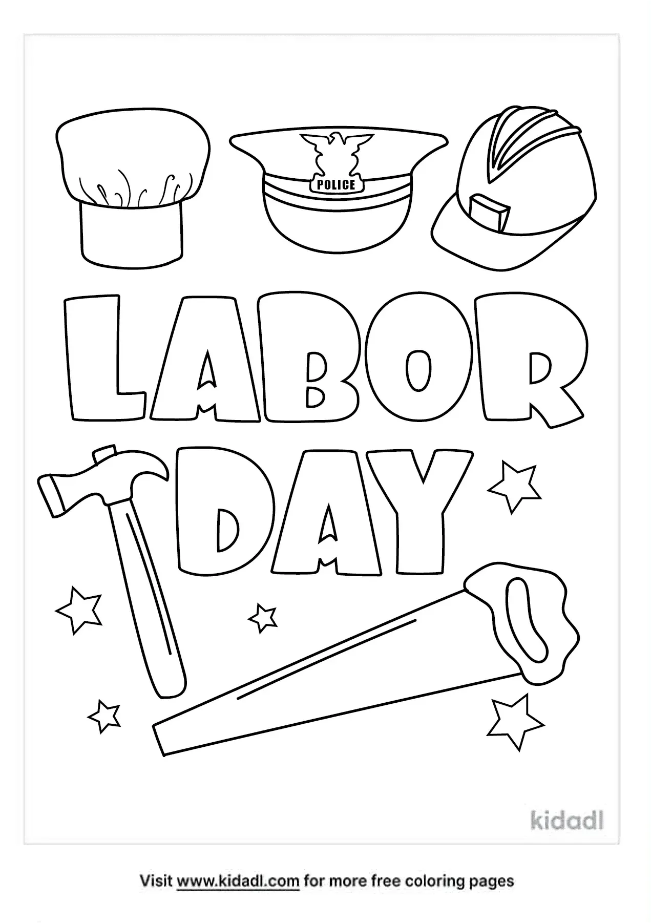 Free Labor Day Coloring Page Coloring Page Printables Kidadl